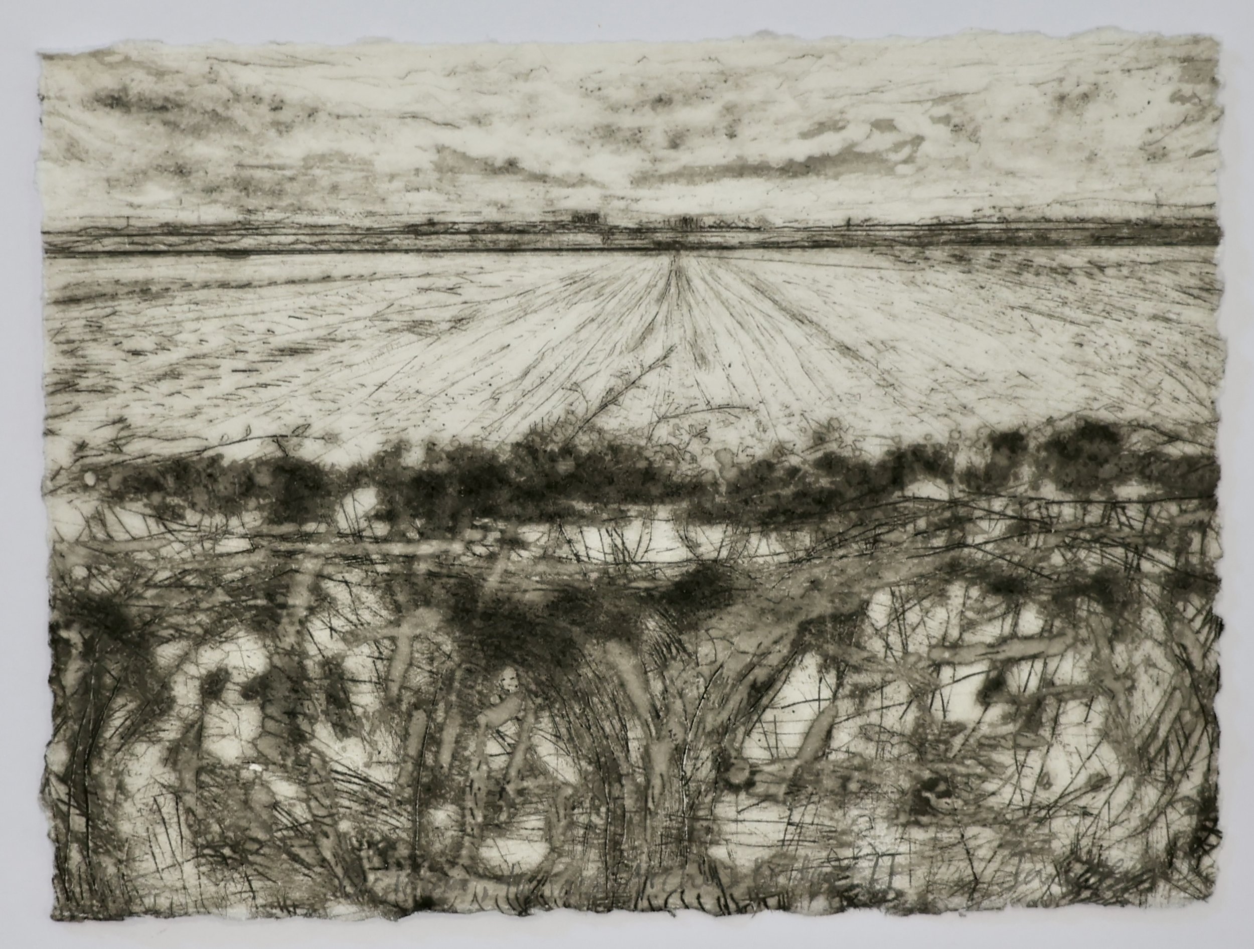 October, towards Archie's Bridge showing deckle edge
