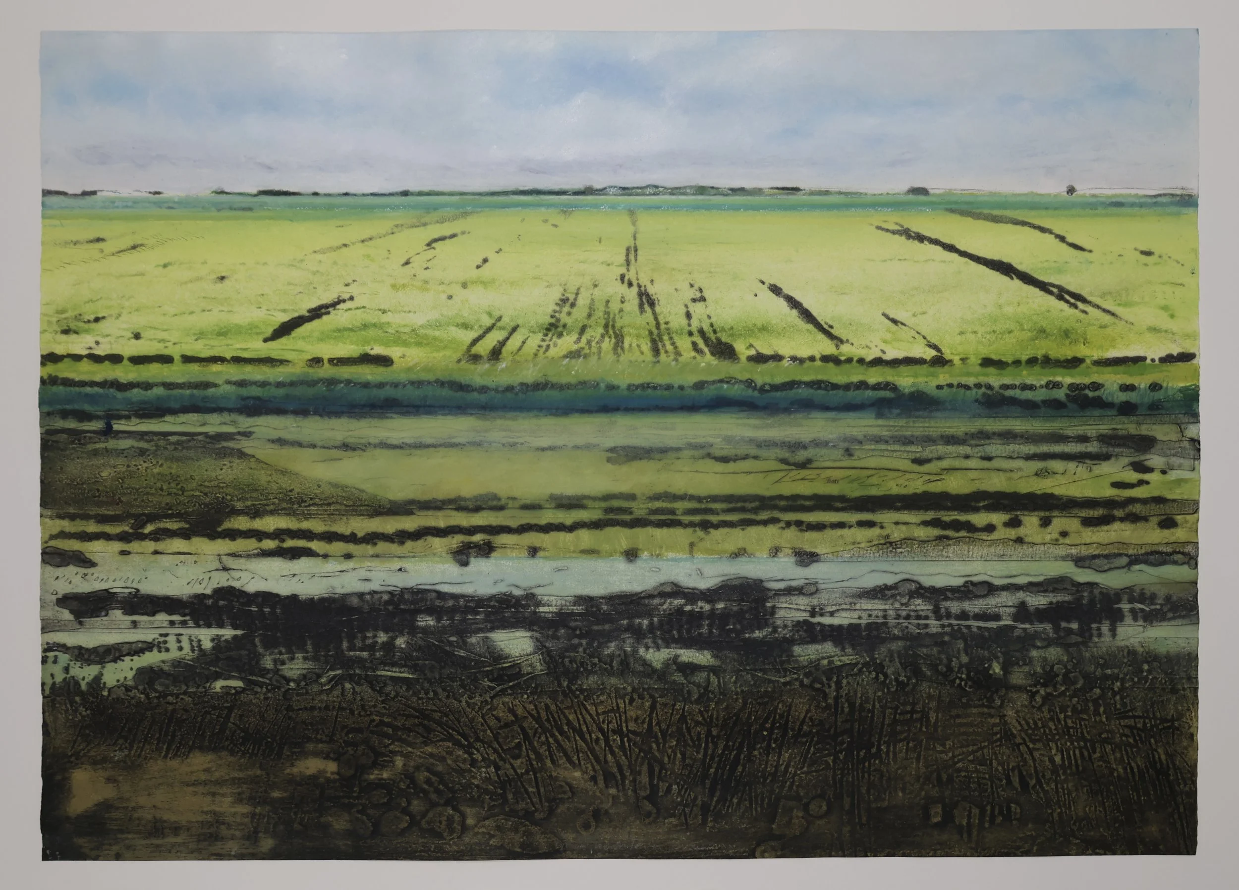 Great North Fen in Summer XXII showing deckle edge