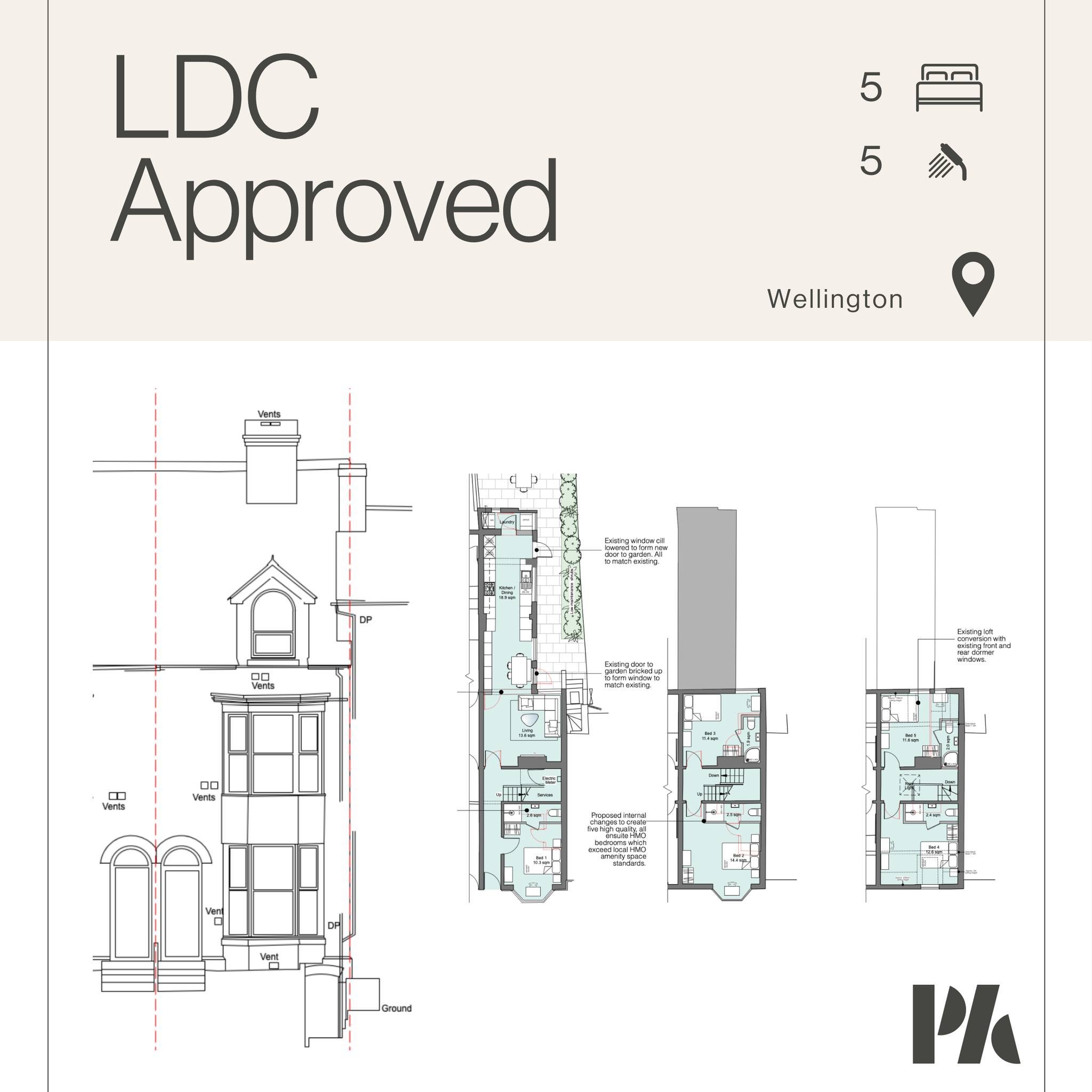 C3 dwelling to C4 HMO PD change of use with minor rear alterations - proposed lawful development certificate application approved 💥 This one actually came through in March but I hadn't shared it on the gram yet. 

Really looking forward to seeing wh
