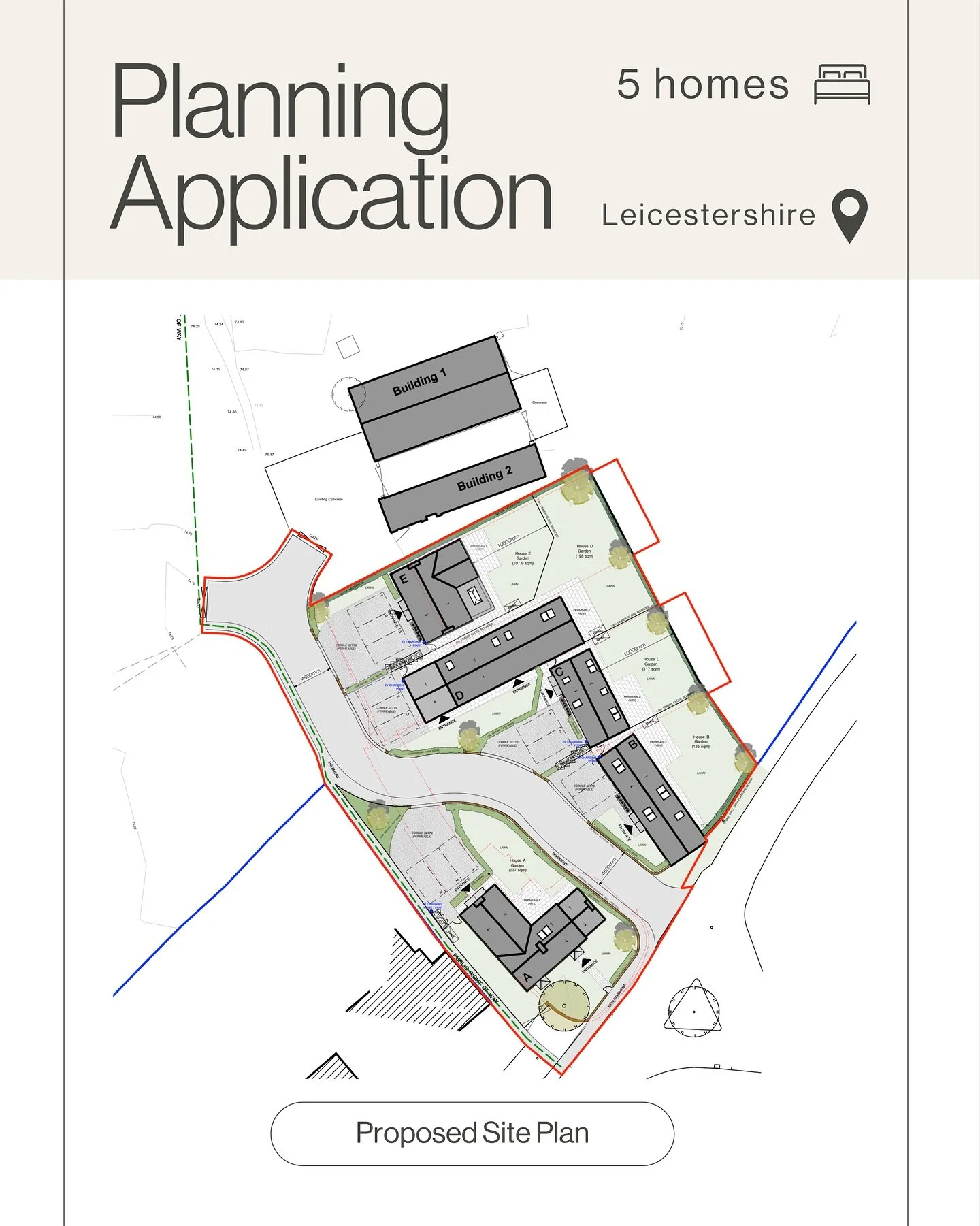🚜 Farm re-development to 🏠 5no high quality new dwellings including 2 barn conversions 💥
📝 The final stage (full planning application) for this project is due to be submitted shortly now that the BNG information is back. 
🌳 And yes our site la