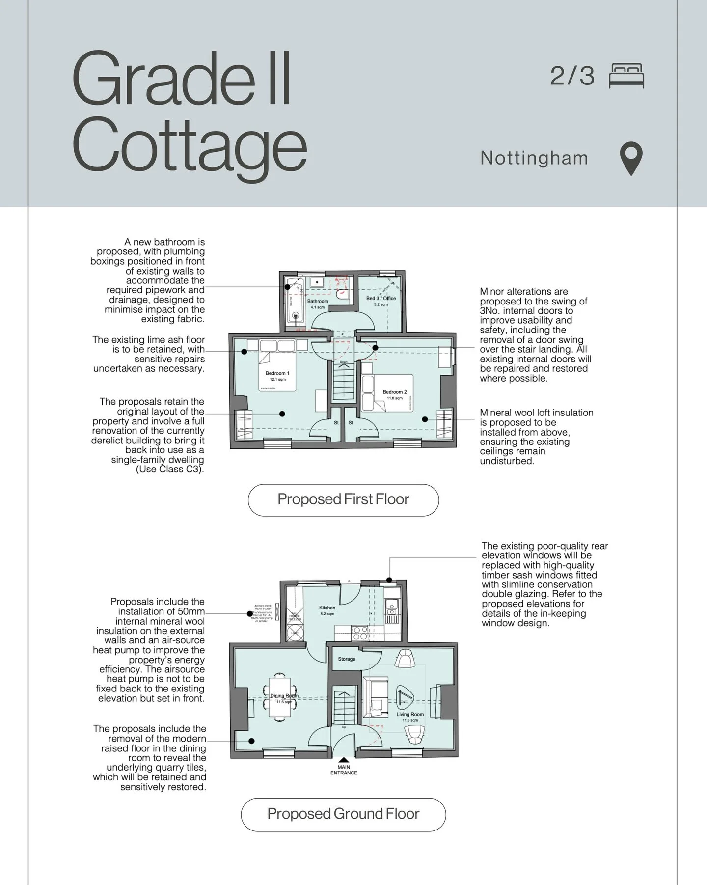 Small but mighty&hellip; 🏡✨

From a completely derelict Grade II listed cottage to proposals for a carefully designed 2.5 bedroom home.

Part of a wider scheme within the grounds of a much larger listed building, and now ready for planning and liste
