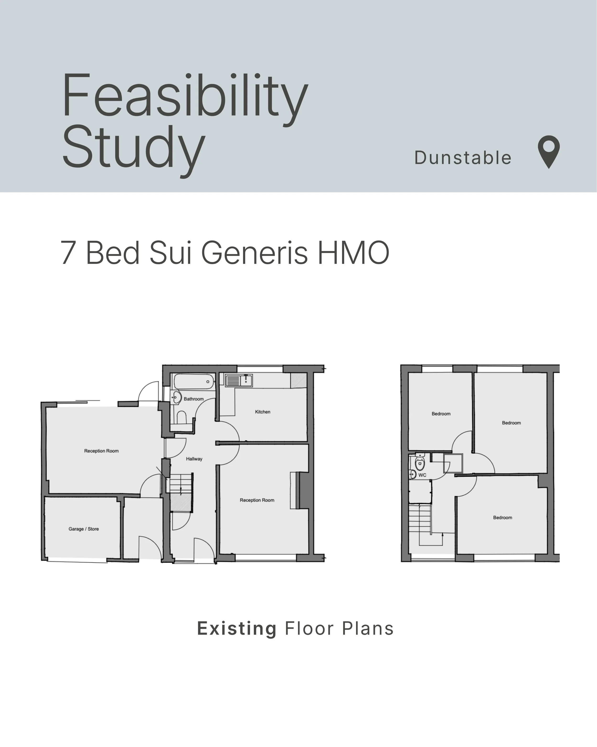 Here&rsquo;s a sneek peek of Option 1 of single family dwelling to all en-suite 7 bed HMO project 🔥

There are 3 other floor plan options we also sent our client 👀

✅ This property already benefits from full planning permission for a large rear ext