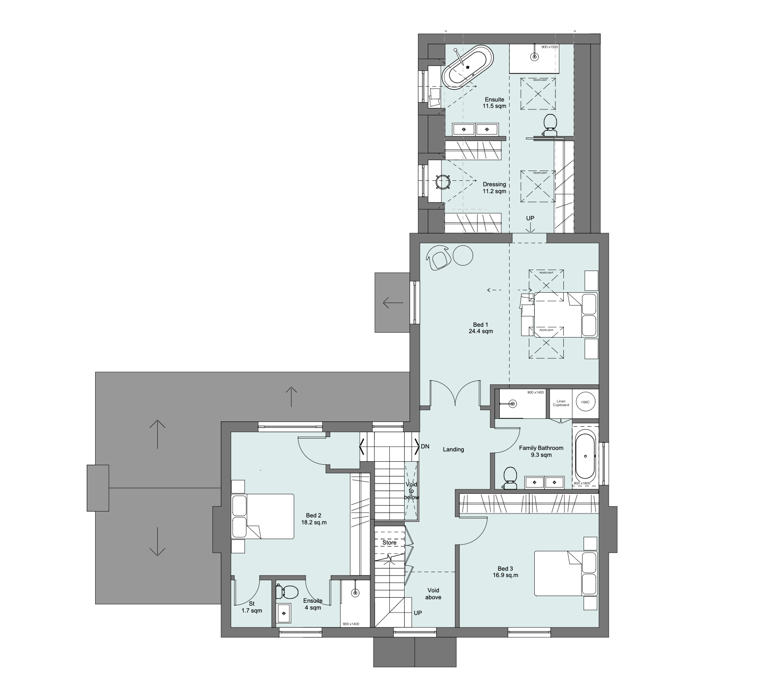 Cotswold new build first floor plan