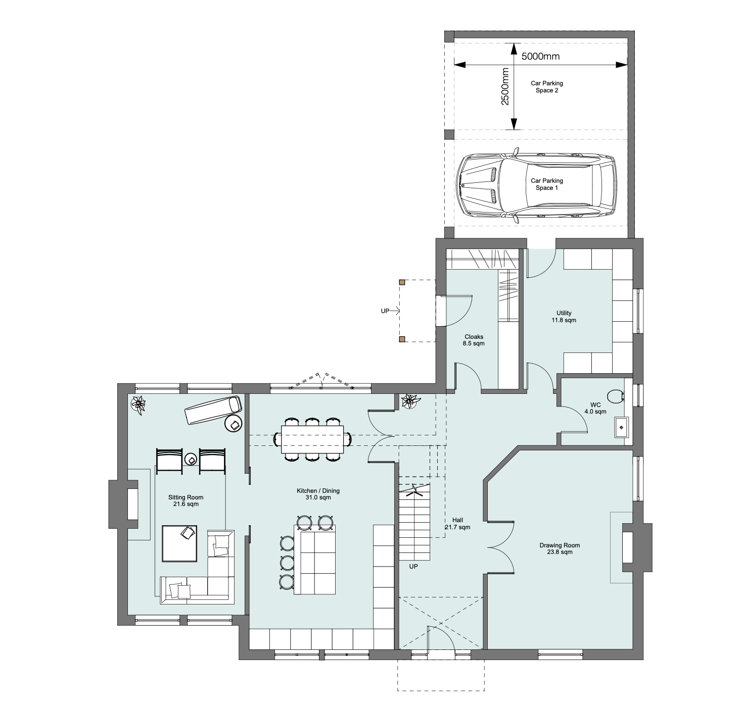 Cotswold New Build Dwelling Ground Floor Plan