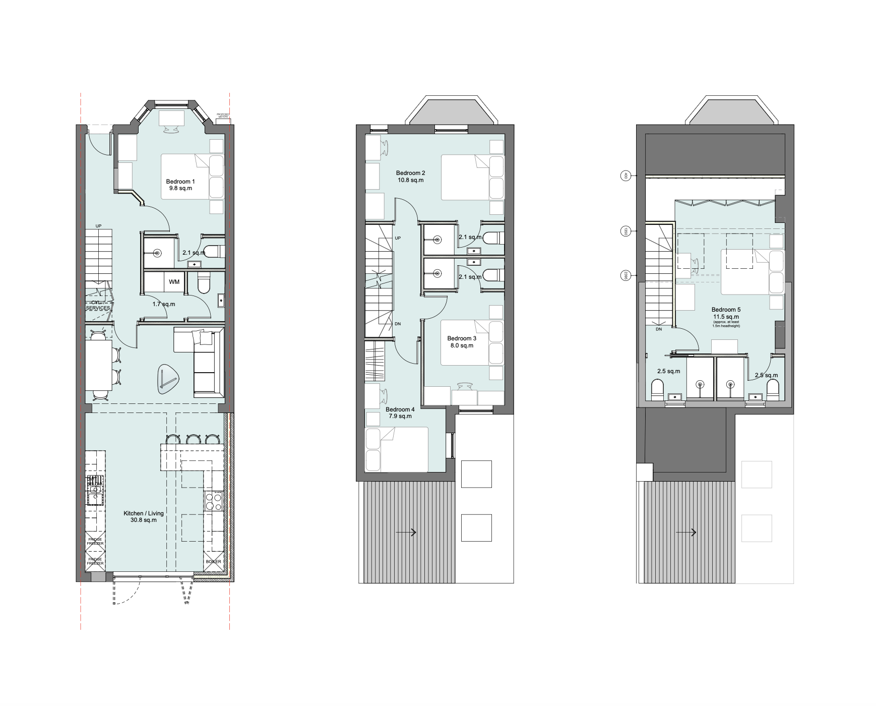 coventry 5 bed hmo conversion floor plans