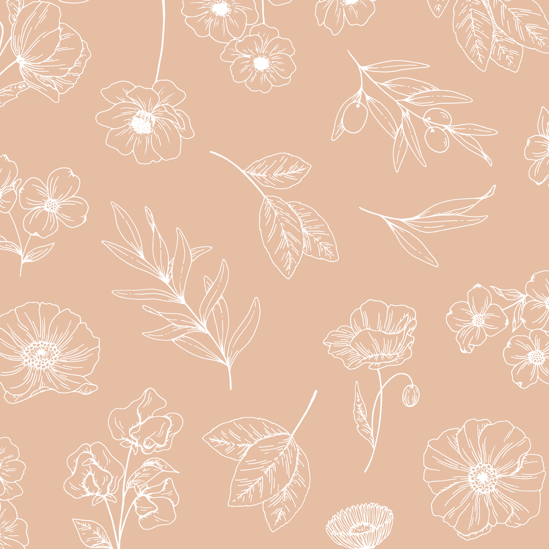 Poppy Bouquet Floral Flower Vector Illustrations 9.png