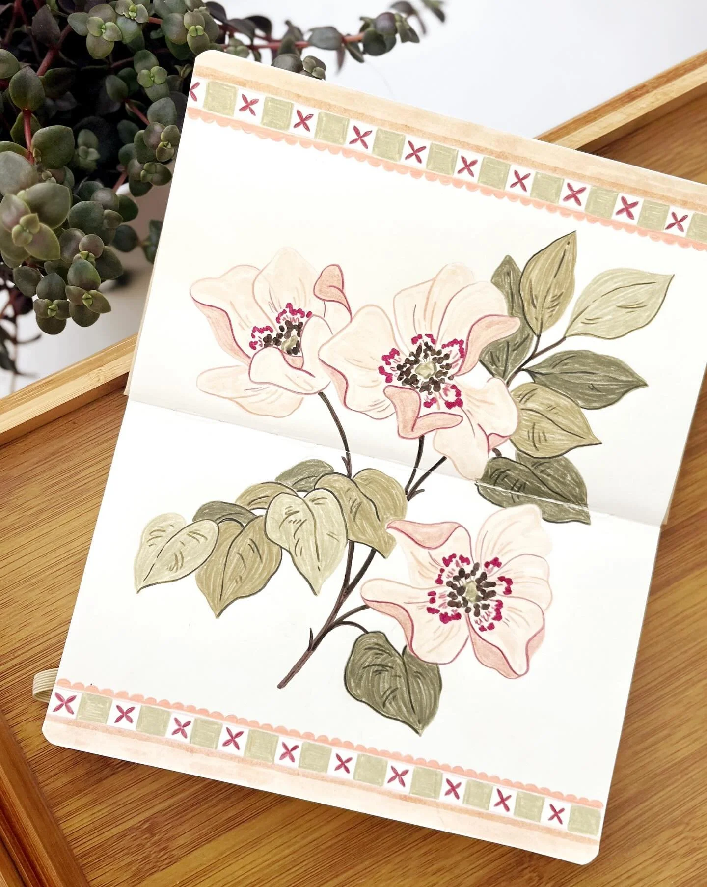 Day 7 and we&rsquo;re one week in to The 100 Day Project ✍🏻 the reference image for this one was taken at @bordehillgarden last November 🌸