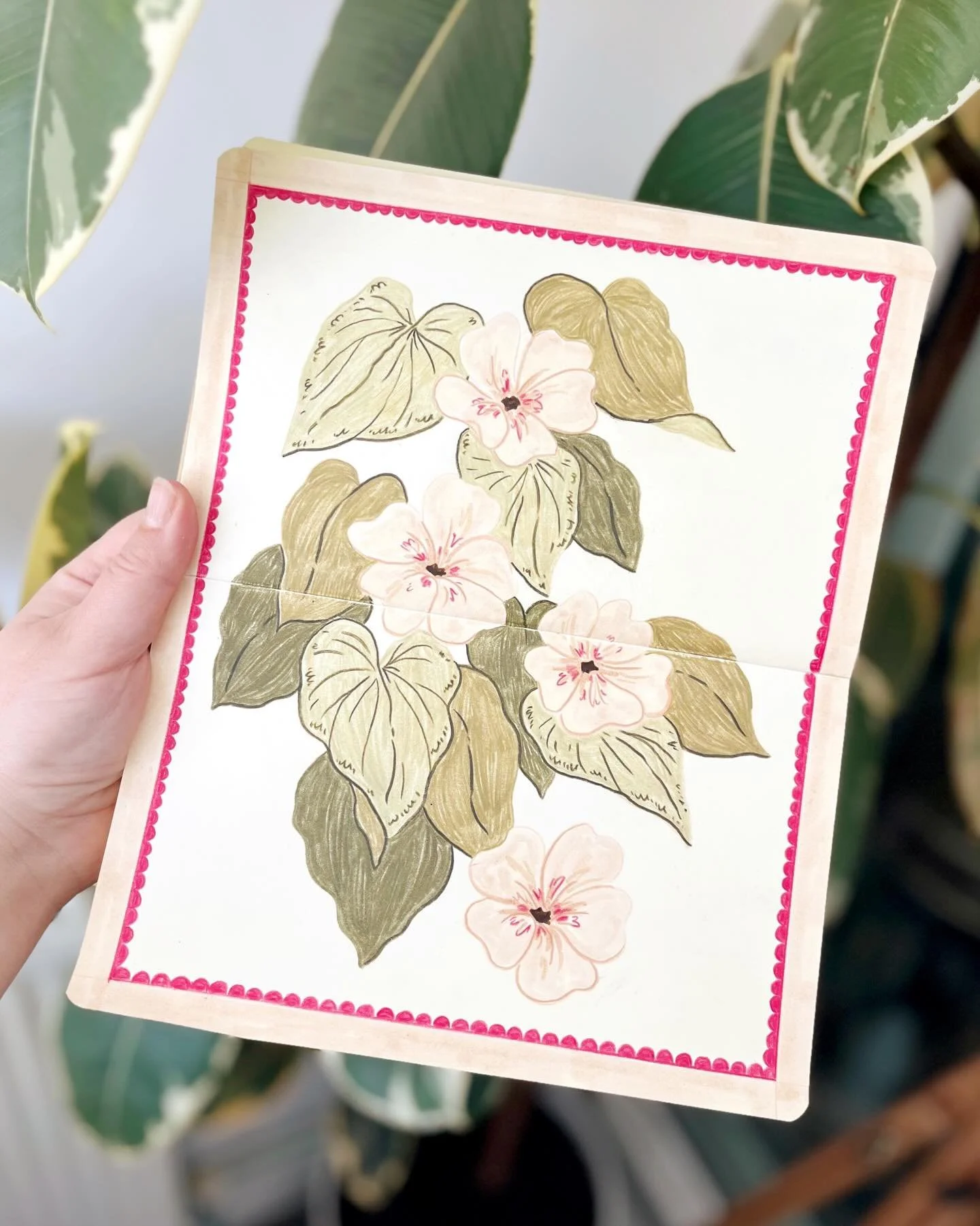 Day 10/100 of The 100 Day Project ✍🏻 I took the reference image for this one in Madeira in 2023 🌸