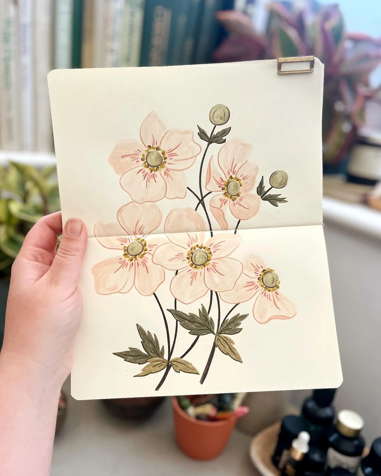 Day 16 of The 100 Day Project ✍🏻 and Day 15, drawn late yesterday evening after a fun and busy weekend with friends 🌸 @dothe100dayproject