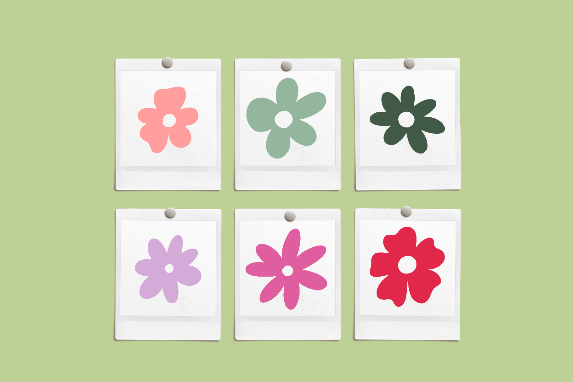 Abstract Florals Hand Drawn Vector Illustration Graphics