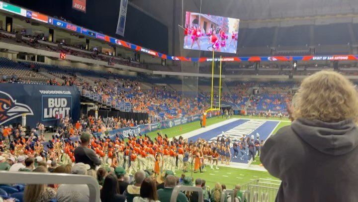 Enjoying UTSA&rsquo;s football game against USF! Love the band and the entrance! This is one of the exciting parts of college.
#collegefootball  #collegelife