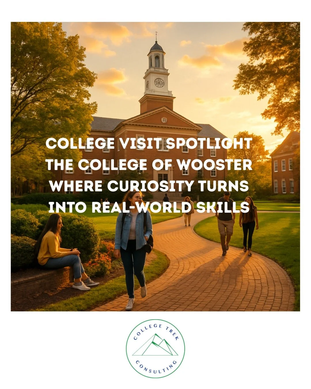 The College of Wooster completely lived up to its reputation. 
 From the moment we arrived (yes&hellip; greeted by a student playing the bagpipes in full Scottish regalia 🎶), it was clear this school has personality and purpose.
 But here&rsquo;s wh