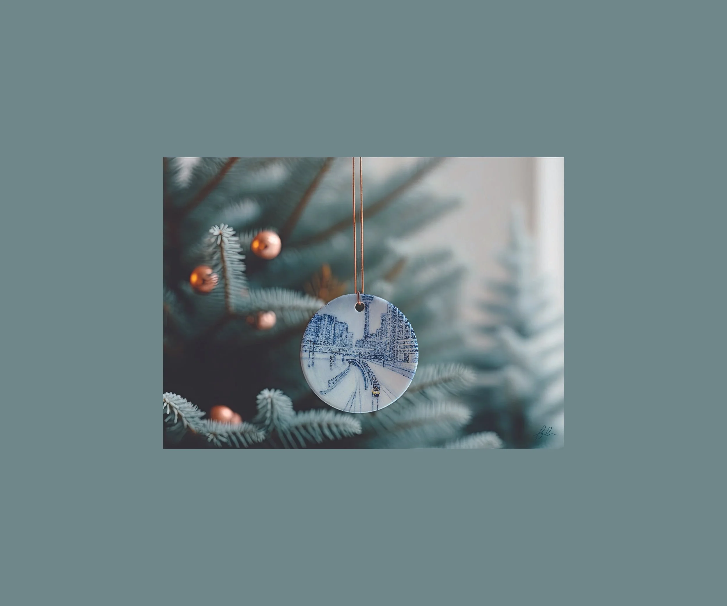 Custom Hand-Painted Ornaments (Set of Two)