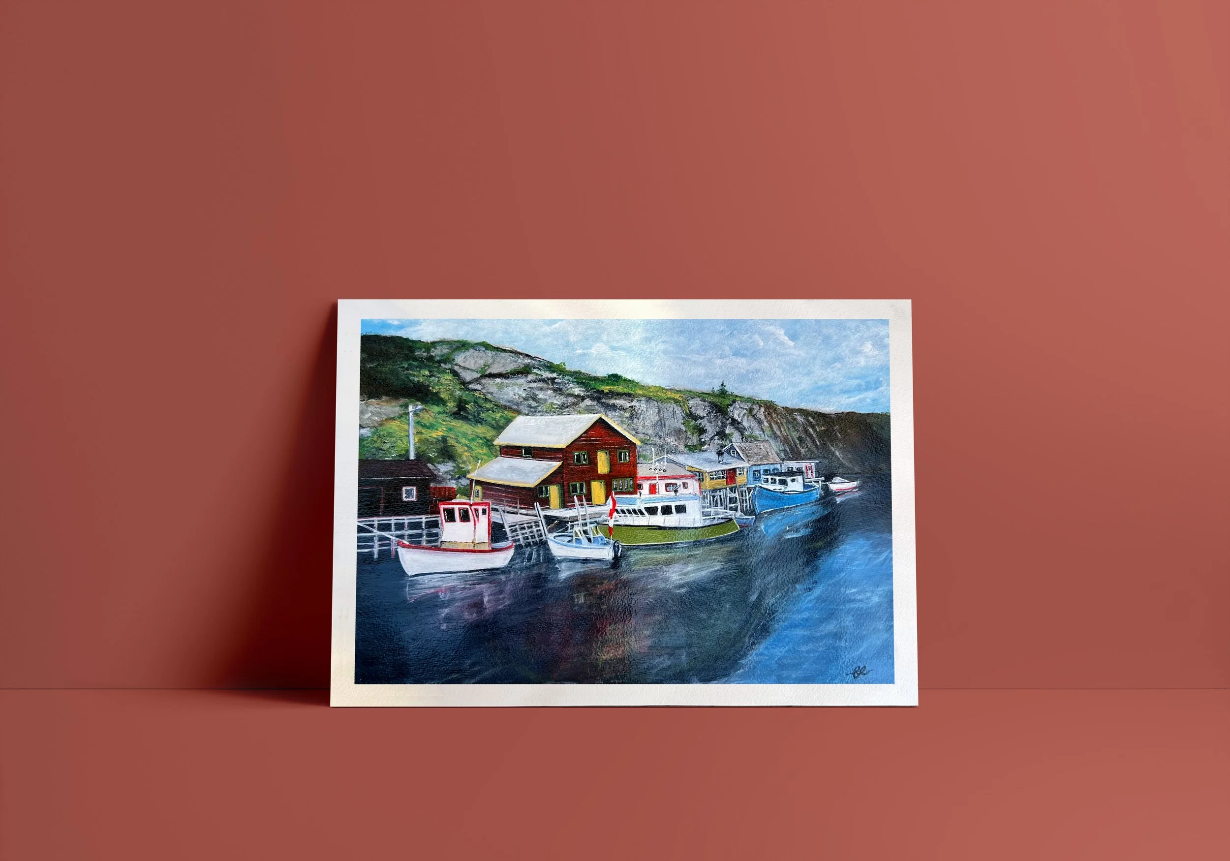 Quidi Vidi Acrylic Painting