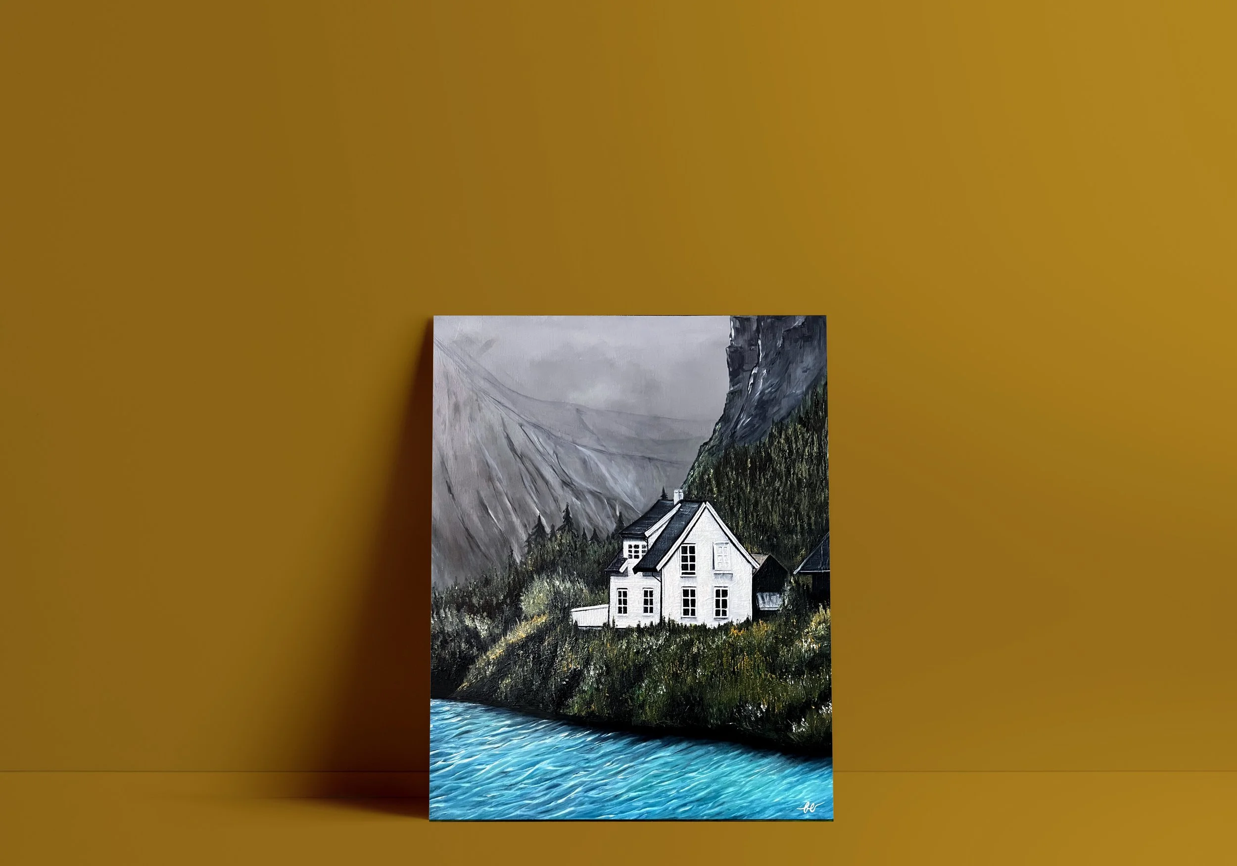 Oil Painting on Wood Panel 