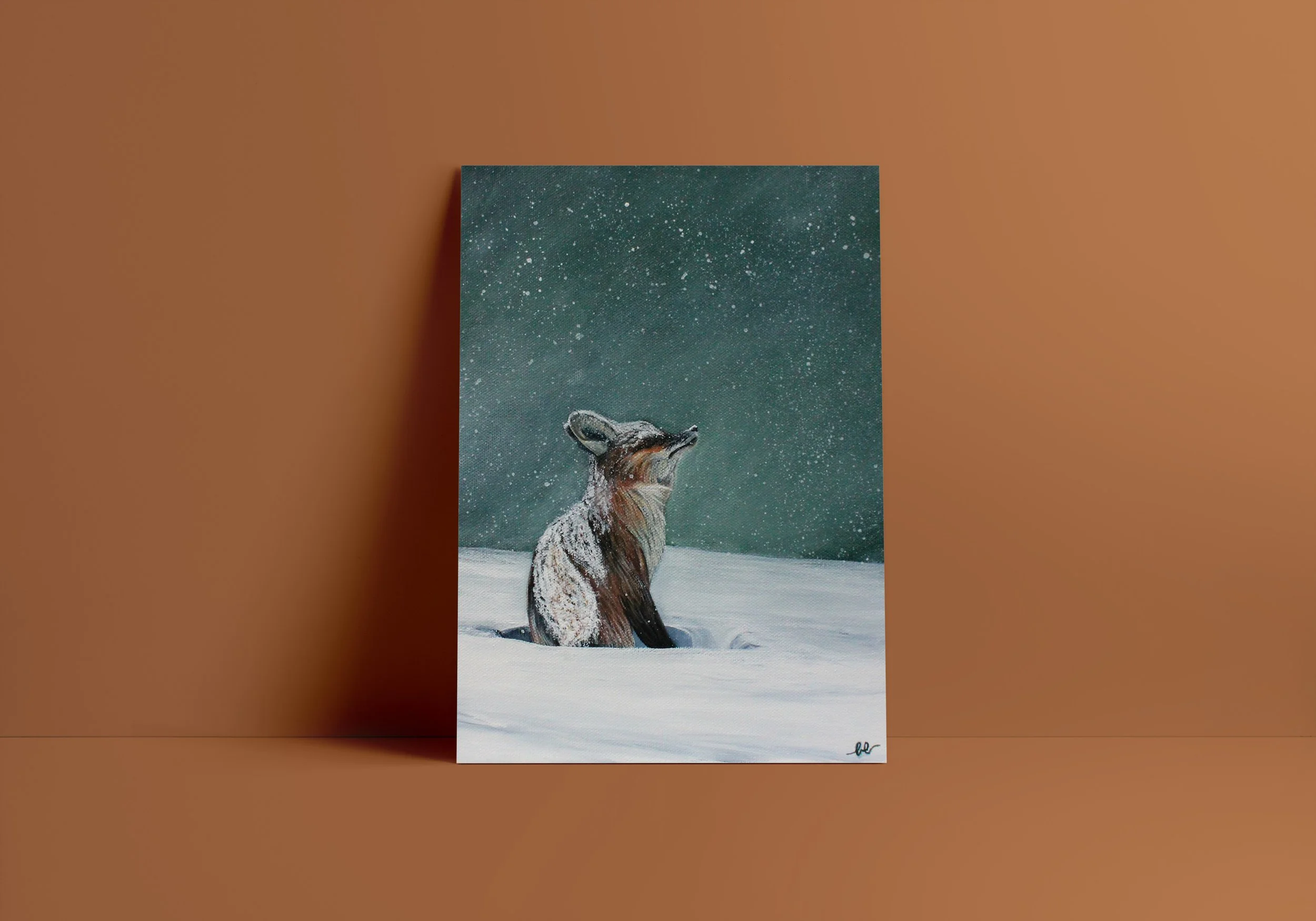 'Fox in the Woods' Print