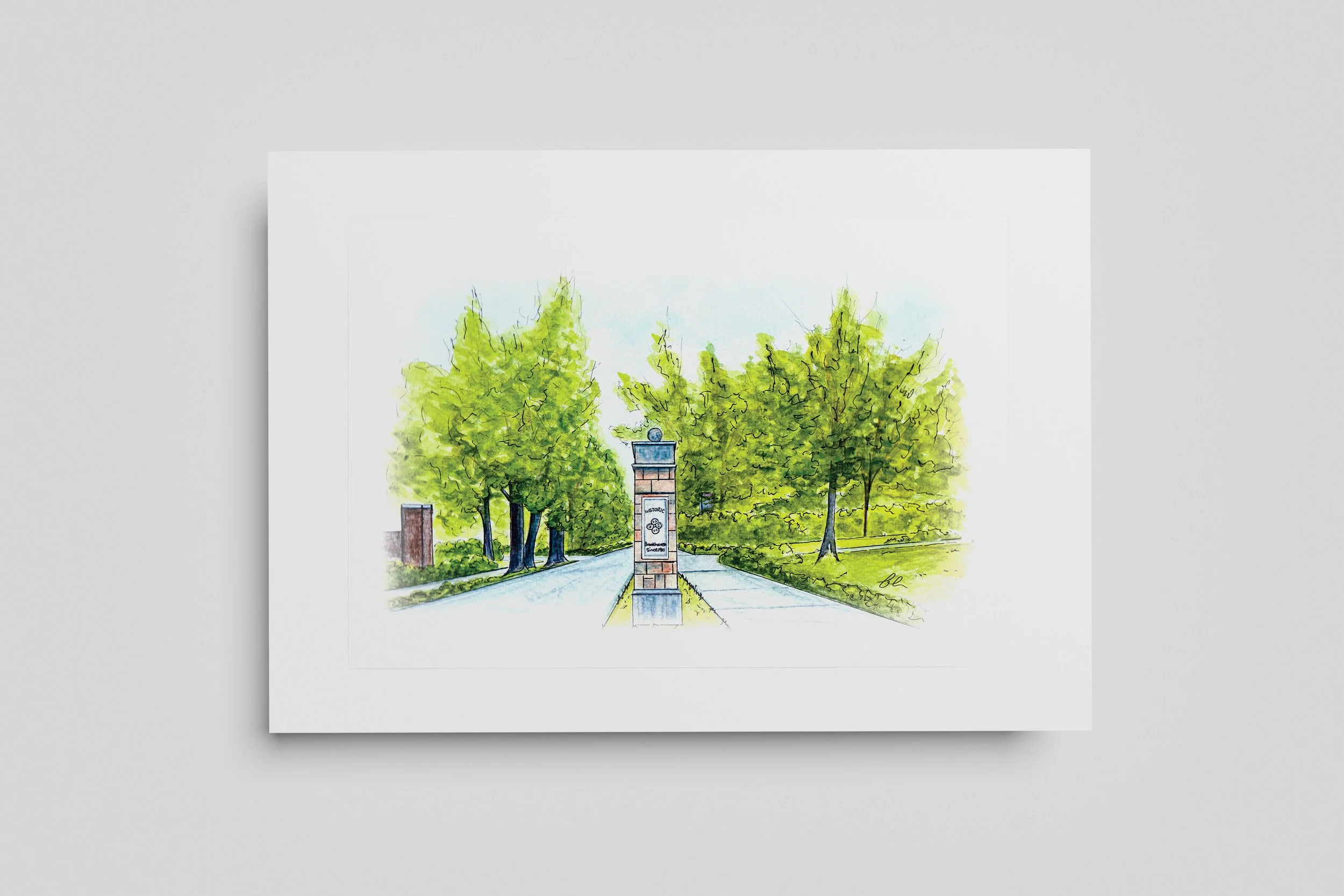 "Historic Brookhaven" Print