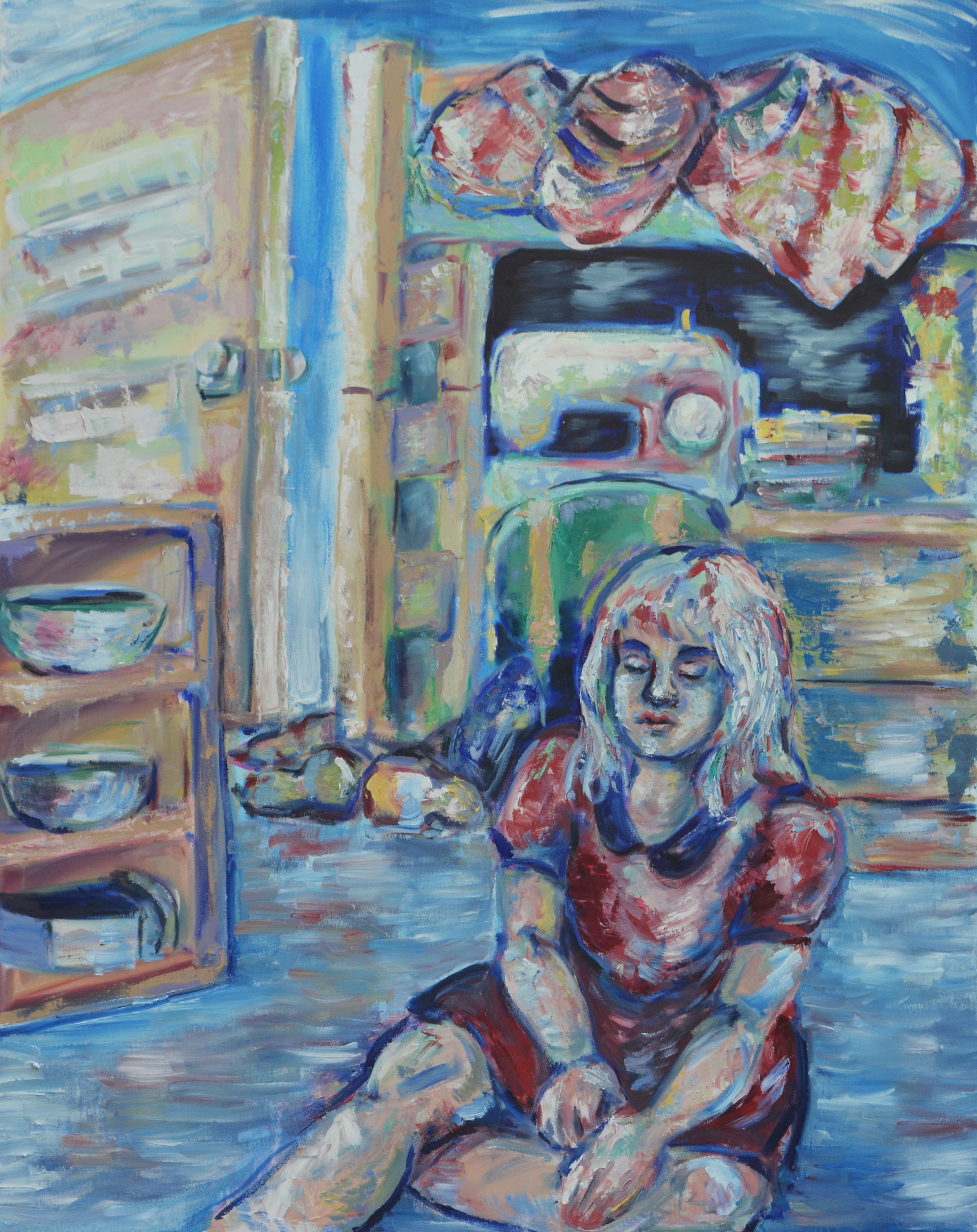 In Their Space 2015
Oil on canvas
3′x 4′