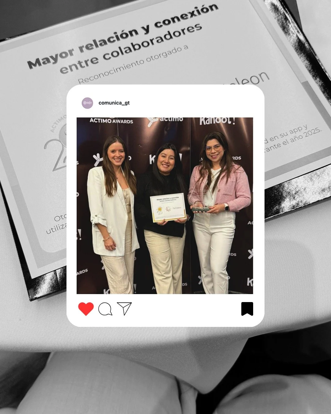 Este a&ntilde;o ganamos el premio de comunicaci&oacute;n interna por &ldquo;Iniciativa con mayor conexi&oacute;n y relaci&oacute;n entre colaboradores&rdquo; de Actimo, al apoyar a Grupo Pantaleon en el Podcast de la Transformaci&oacute;n 🚀

&iquest