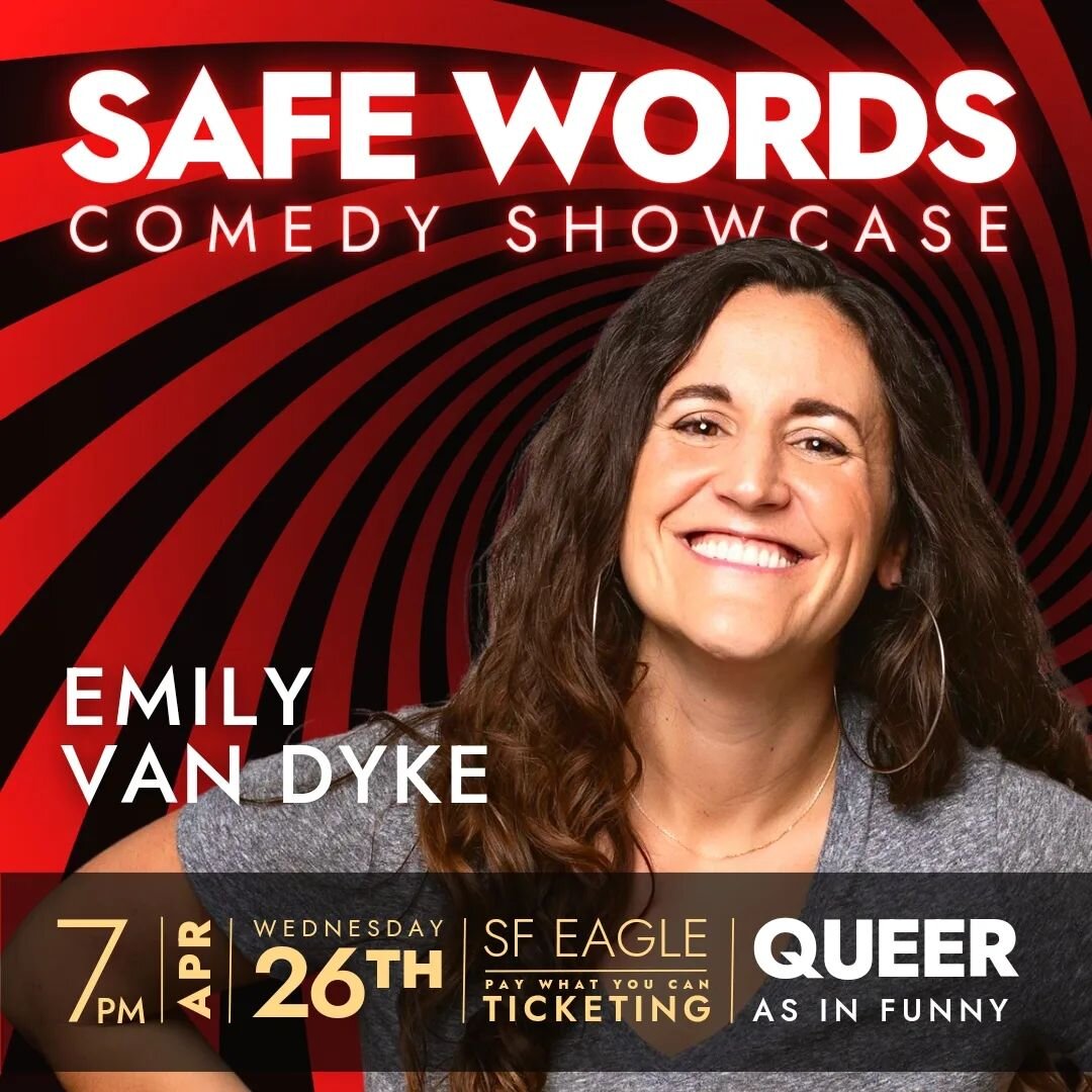 Boss Don't miss Emily Van Dyke's (she/her | bisexual) extended set at the Safe Words Comedy Showcase! Originally from the Midwest, Emily is known for her love of best friend tattoos and telling inappropriate stories at baby showers.

She has opened f