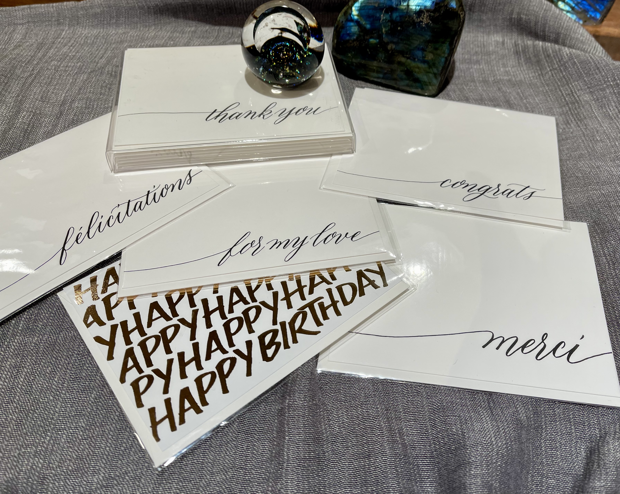 Cards by Joy Vanides Deneen, Imagine Joy (go to her link to read all about this former Menlo Park artisan.)