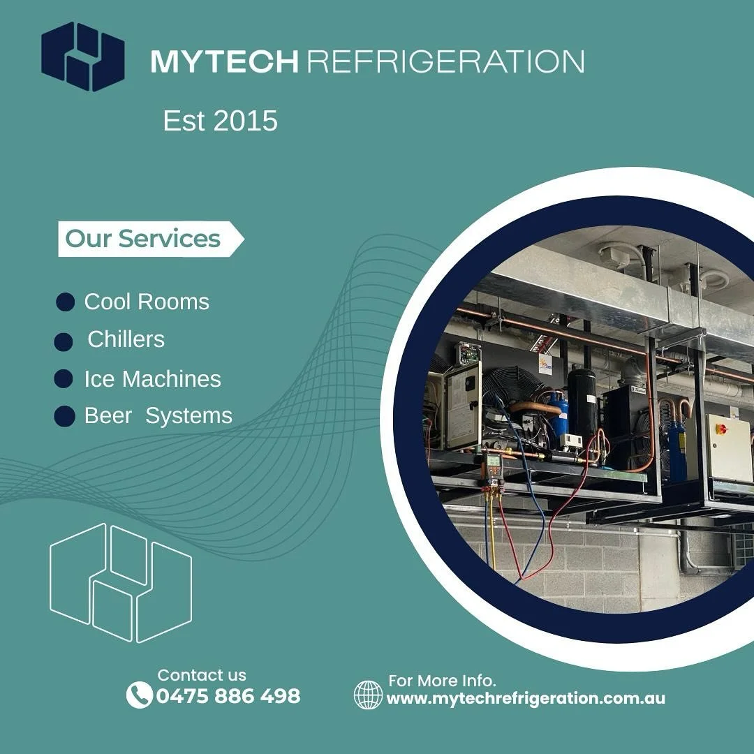 ALL THINGS REFRIGERATION ❄️
&bull;
👉🏼 www.mytechrefrigeration.com.au
&bull;
&bull;
#mytechrefrigeration #refrigeration #installation #service #maintenance #coolroom #chillers #icemachine #beersystems #sydney #centralcoast #newcastle