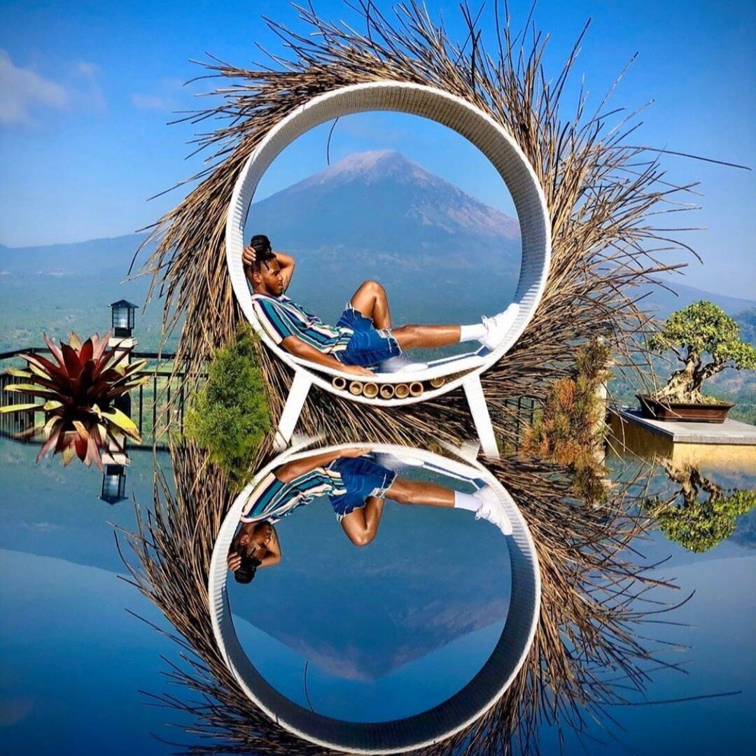 Taking time for oneself is crucial to maintaining a healthy balance in life. Sometimes we forget that it's okay to relax and just enjoy the moment. In Balinese culture, one of the best places to do this is at the foot of Mt. Agung, a majestic volcano
