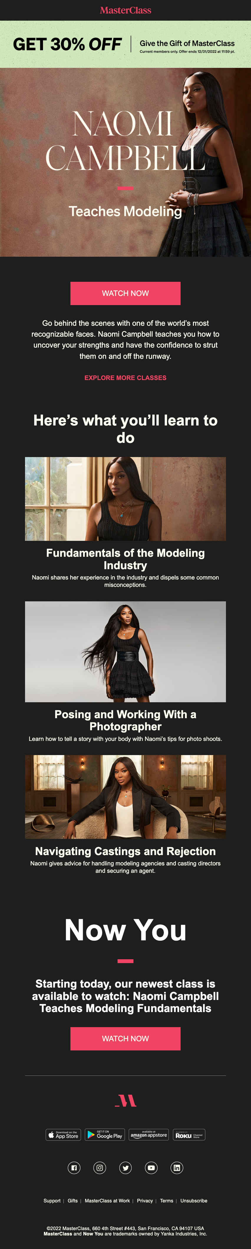 Class Announcement Email