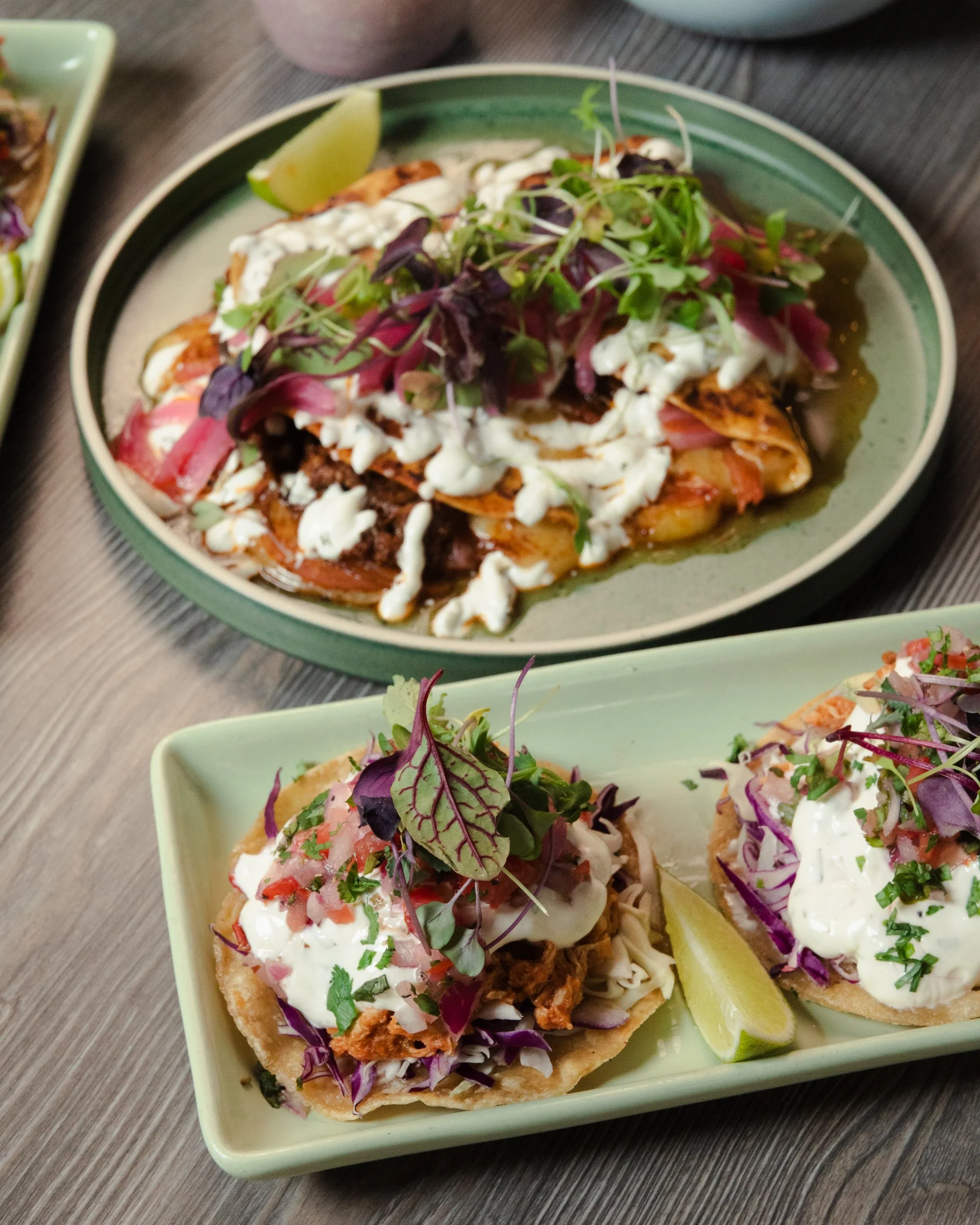 Latin American food and drinks.