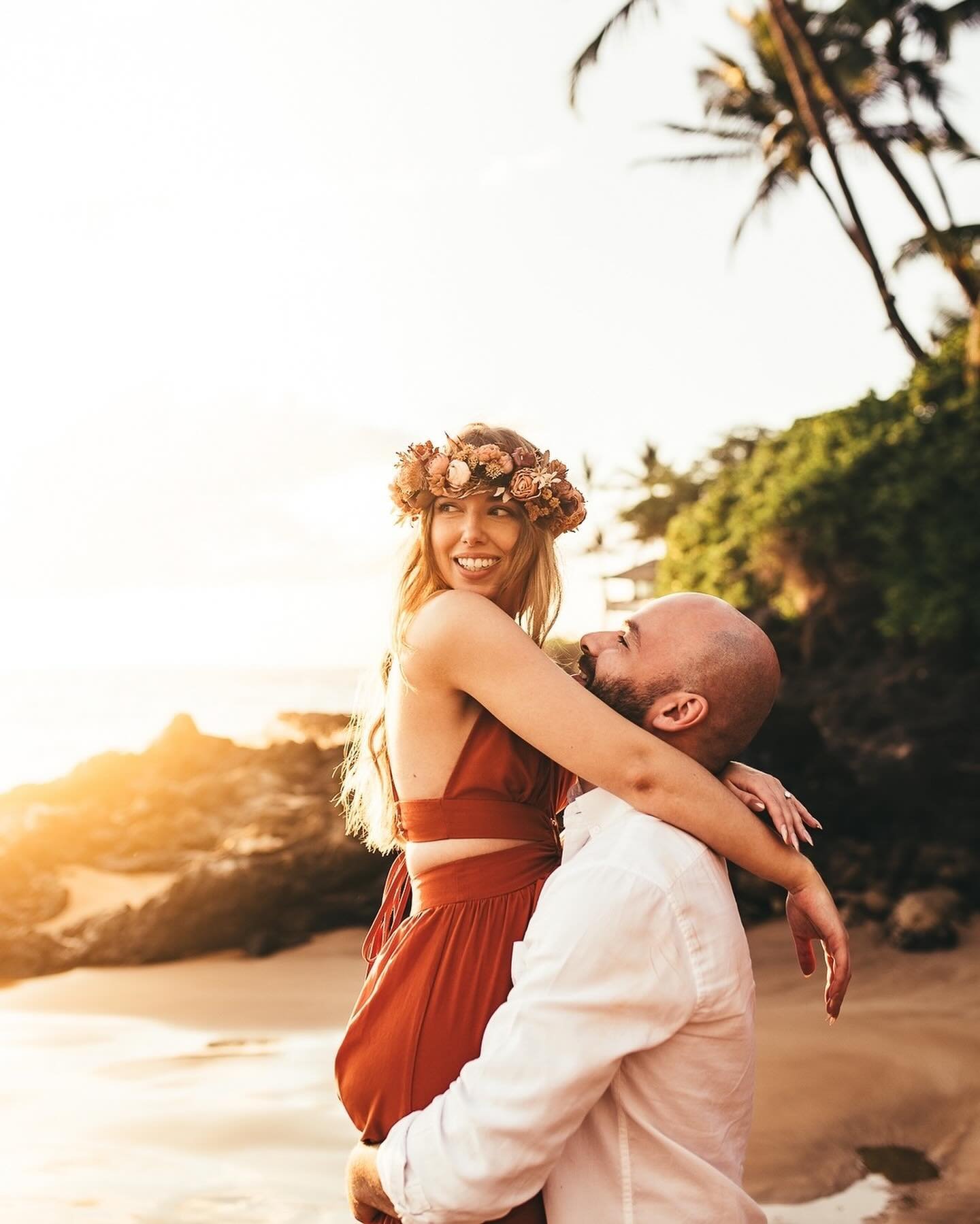 The most joyful &amp; radiant engagement session ever - thanks for bringing a lil piece of NH to Maui to help me feel back at home you guys! xo