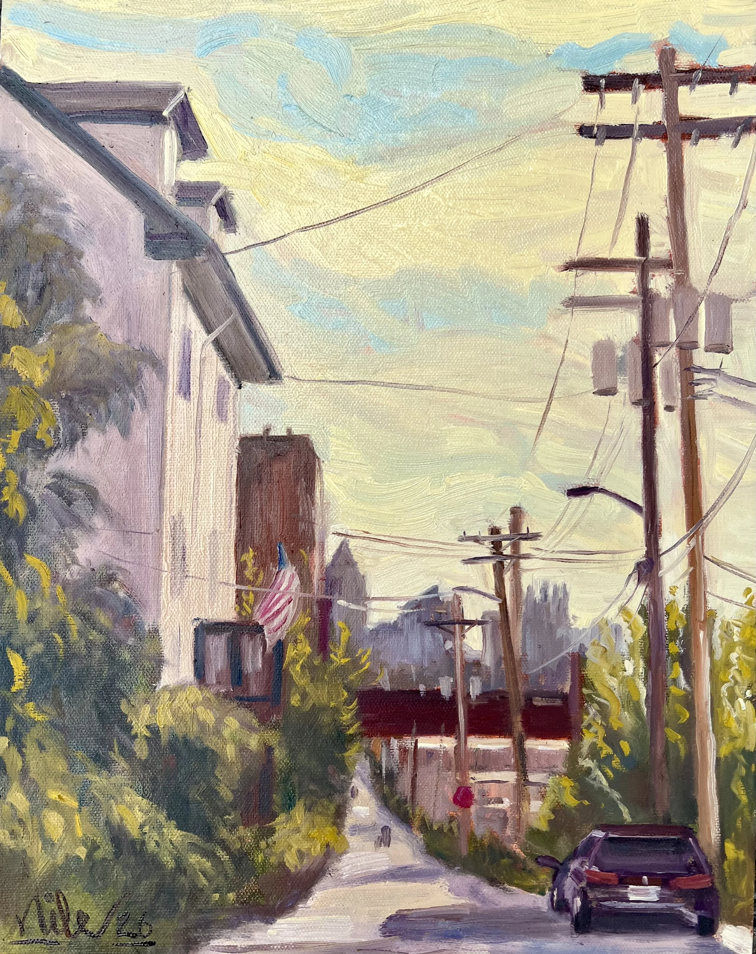 Alleyway in Pittsburgh - Oil on Panel - 11x14 c. 2026