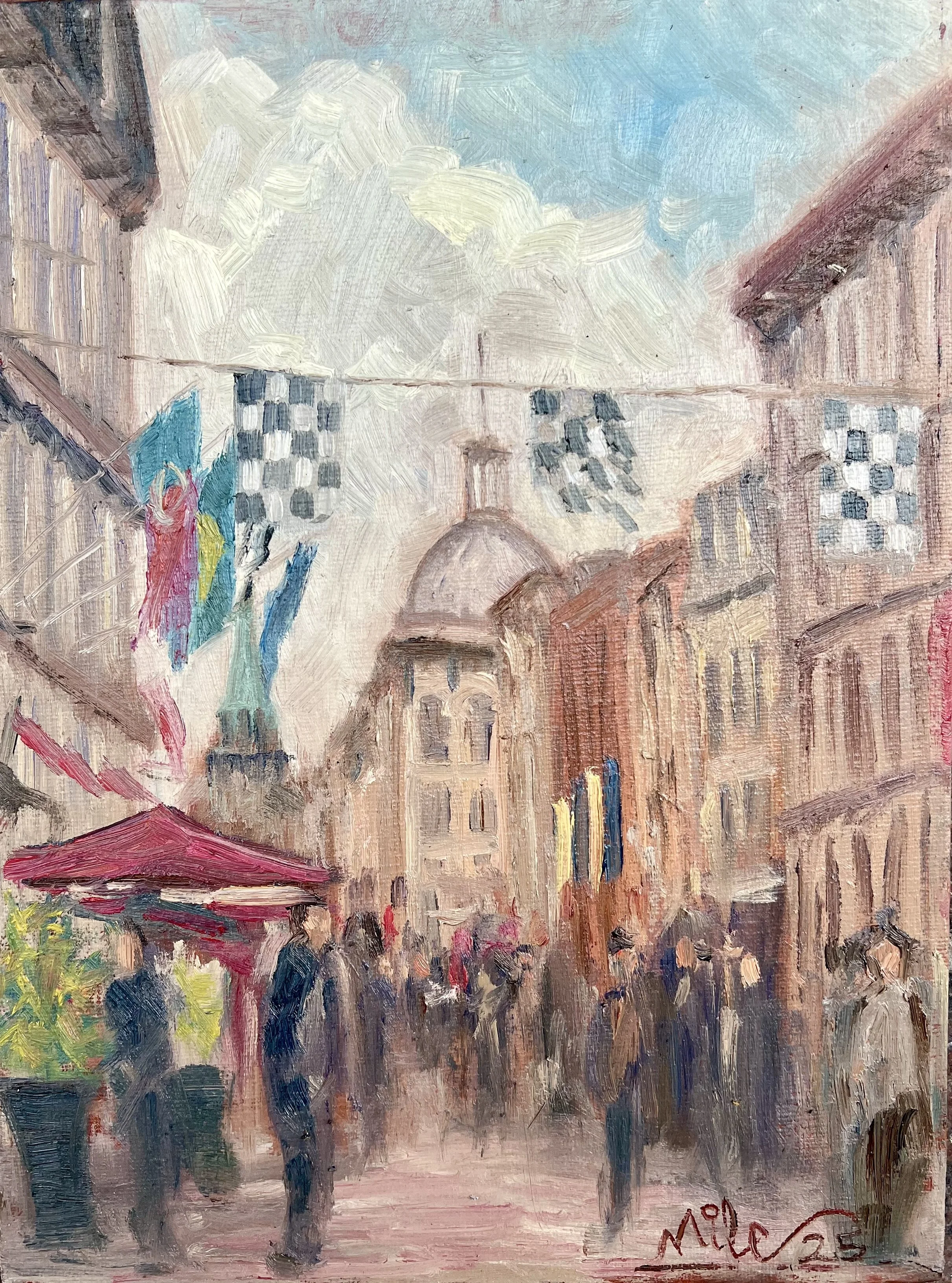 Rue Saint Paul; Montreal -
Oil on Panel -
9x12 c. 2025