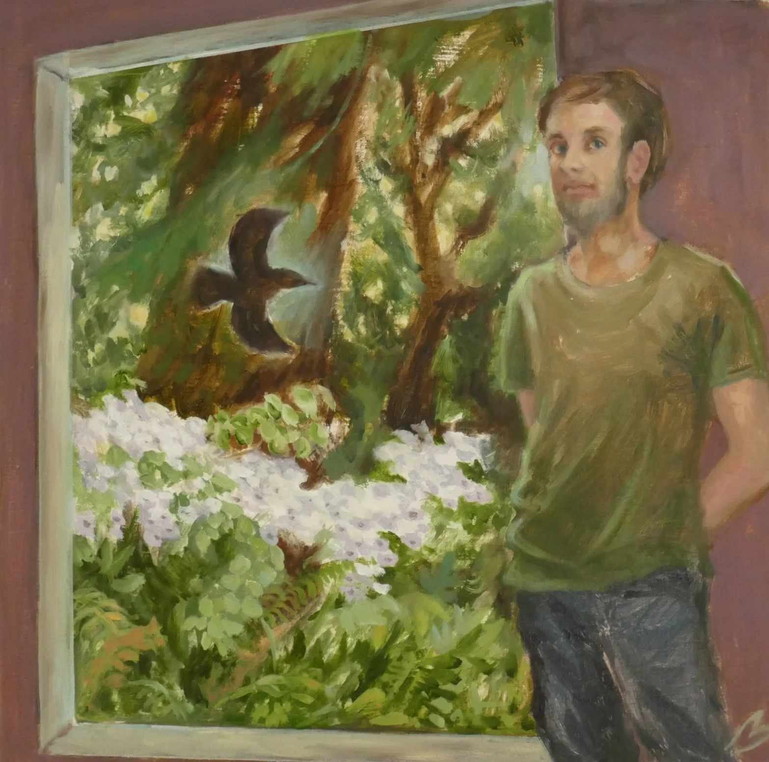 Parallelogram  10x10" Oil on Cradled Wood