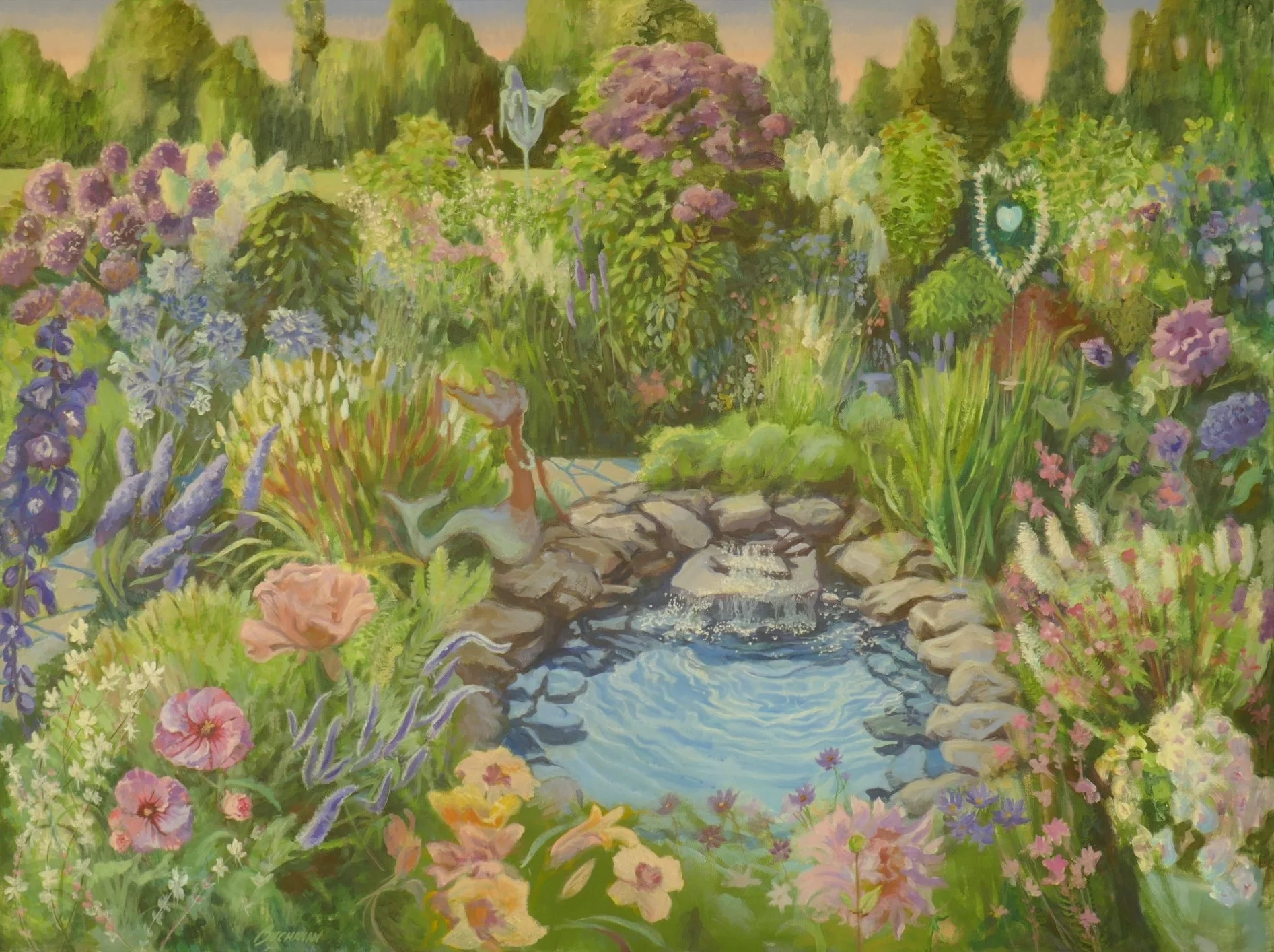 Forever in Bloom  Acrylic on Canvas  48"x36" 
