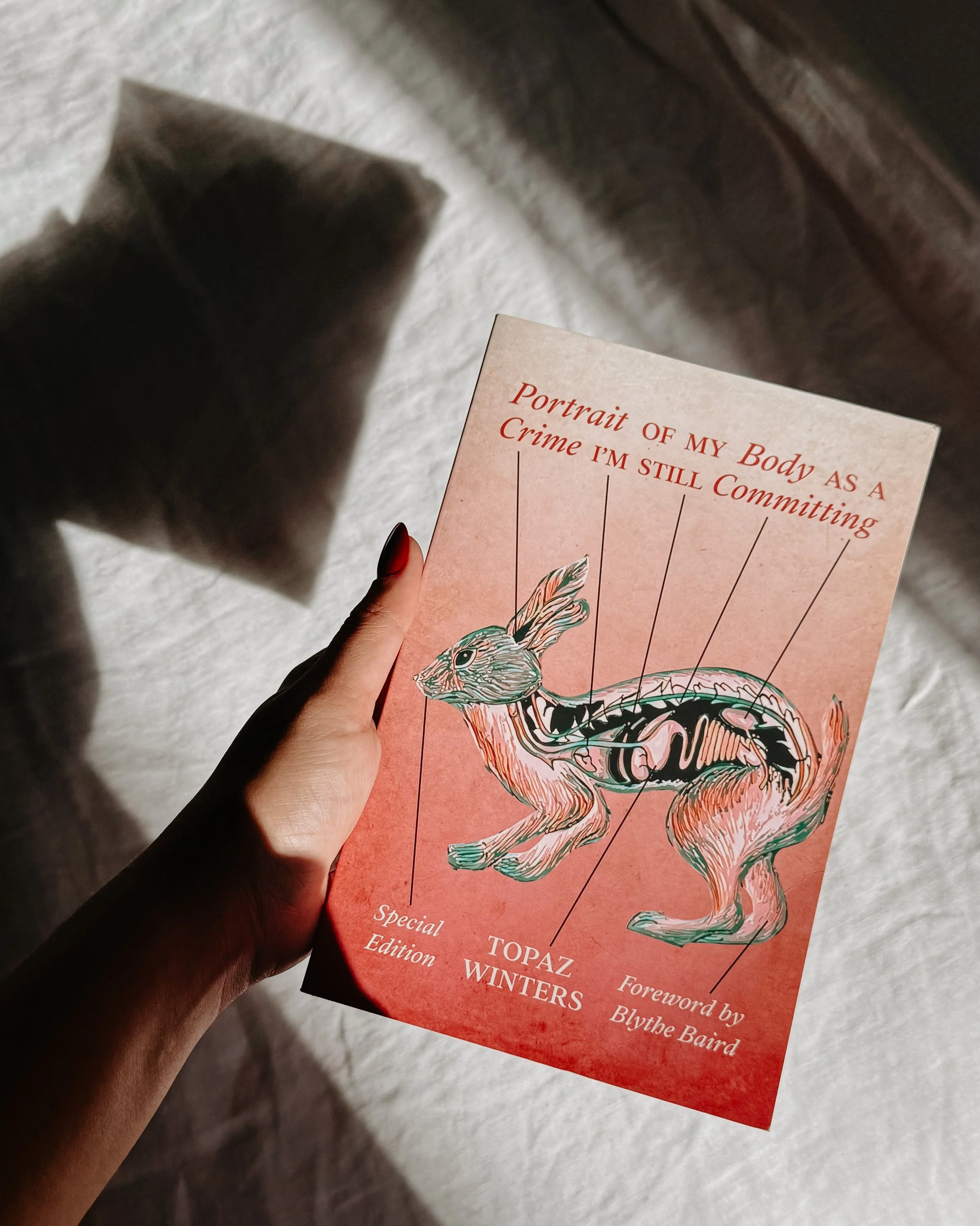 it&rsquo;s rare &amp; precious for a book to receive even a first chance at life, let alone more &amp; more &amp; more &amp;&amp;&amp;&amp;&amp;. thank you @litfoxbooks for naming &lsquo;portrait of my body as a crime i&rsquo;m committing: special ed