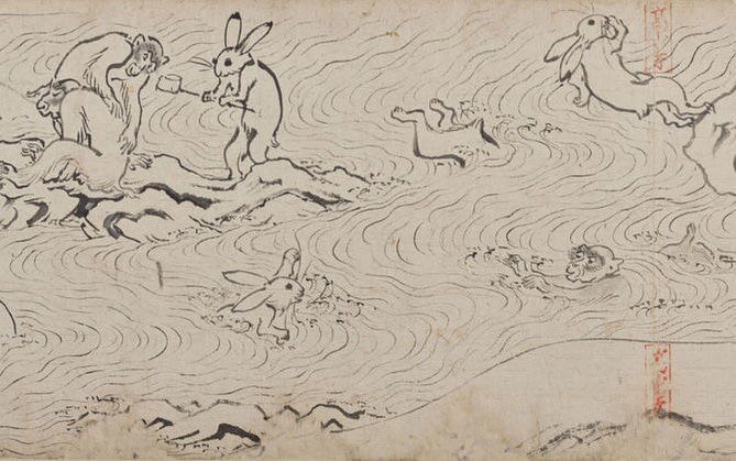 Happy New Year! In Japan, 2023 is the Year of the Rabbit (usagi), the 4th animal in the Chinese zodiac. For the Japanese, these contemplative creatures are considered messengers of the gods.  Photo: Choju Jinbutsu Giga (Scrolls of Frolicking Animals)