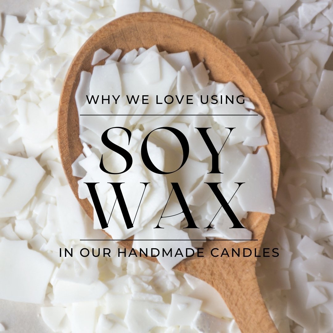 Soy wax is a vegetable wax made from the oil of soybeans. After harvesting, the beans are cleaned, cracked, de-hulled, and rolled into flakes. The oil is then extracted from the flakes and hydrogenated. The U.S. grows the vast majority of the world's