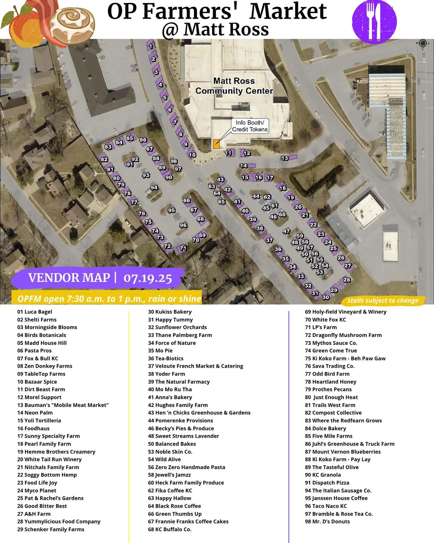 🌿 Come see us at the Overland Park Farmers Market today &mdash; we&rsquo;re set up in the Matt Ross Community Center parking lot 8101 Marty St. from 7:30 AM to 1 PM &mdash; just look for the truck! 🚛💜

✨ Don&rsquo;t forget to bring back your empty