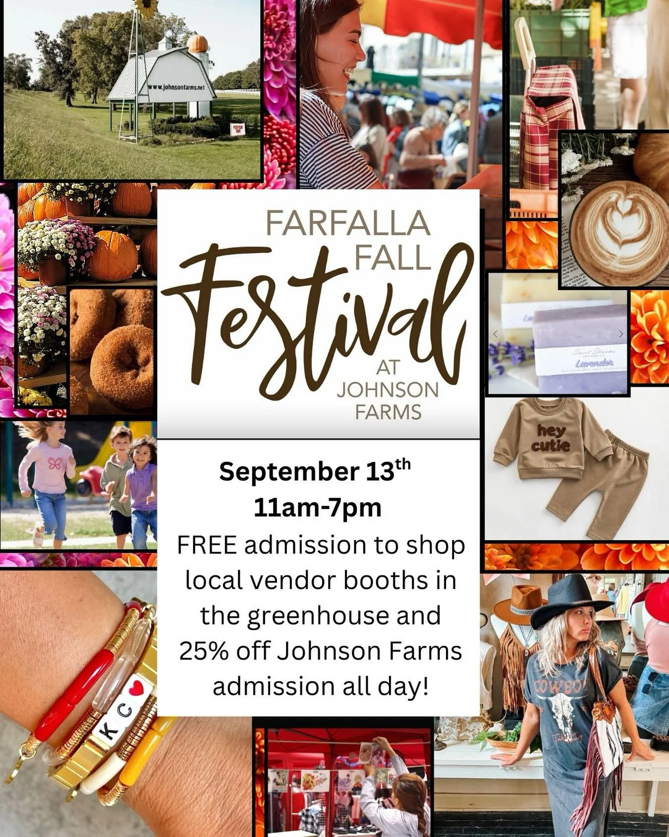 🌸✨ We&rsquo;re thrilled to be part of the Farfalla Event at Johnson Farms on Friday, Sept 13th!
Come enjoy a day filled with local businesses, lavender, and community 🌿🦋. Stroll the farm, soak up the sunshine and all things fall, and stop by to se