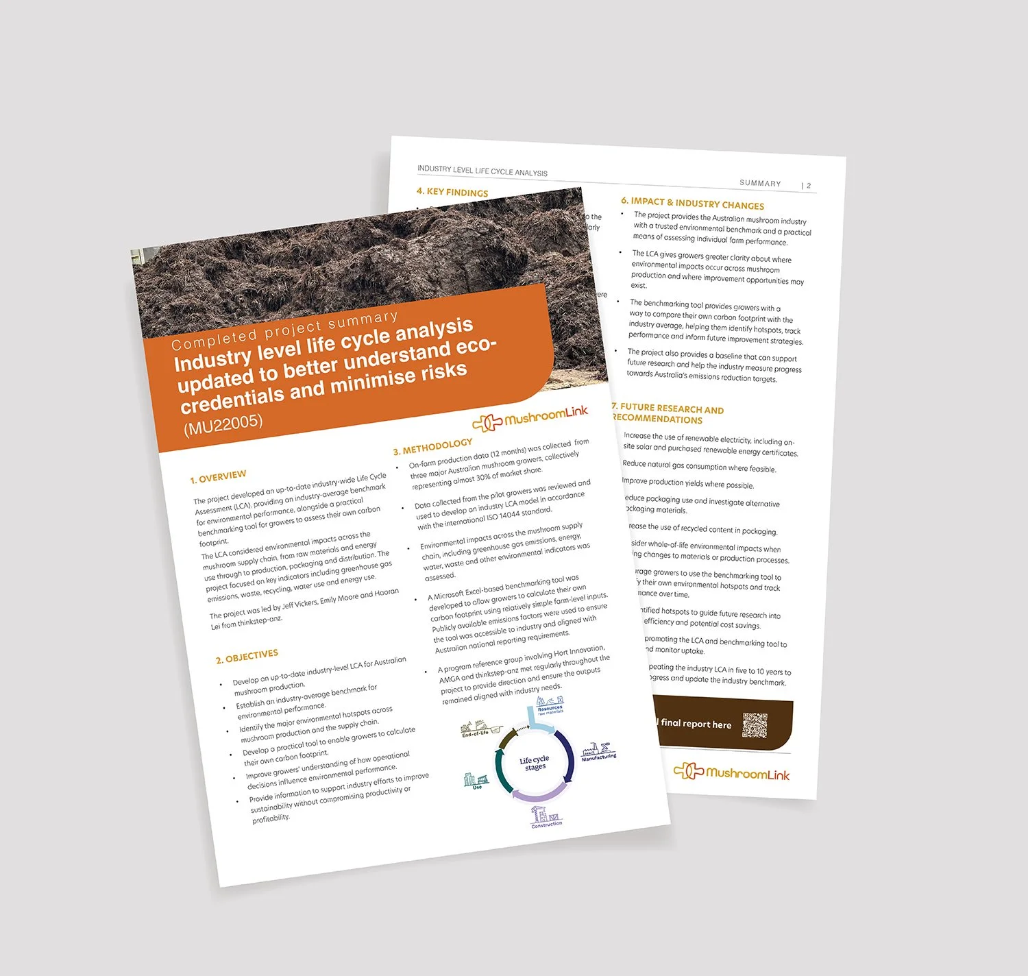 Industry level life cycle analysis updated to better understand eco-credentials and minimise risks (MU22005)