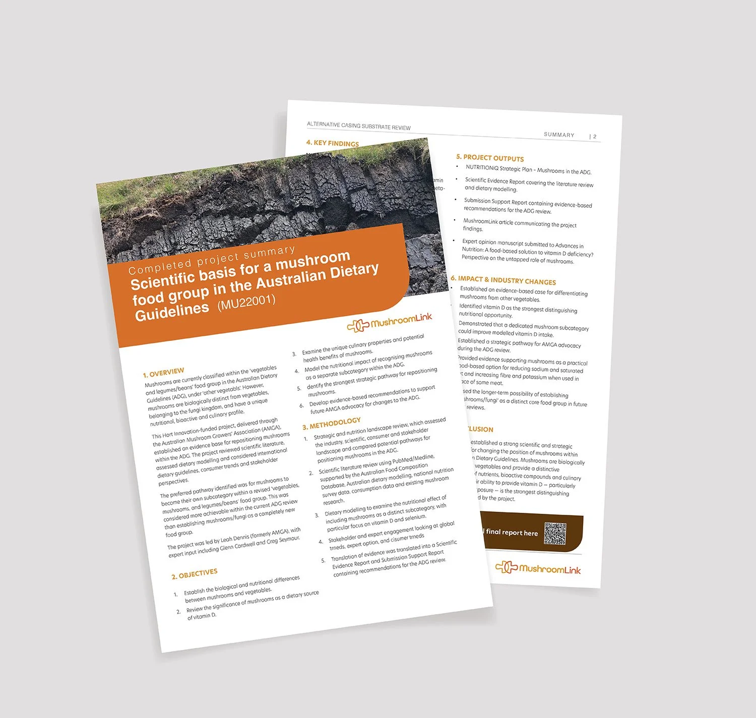 Final report summary - Scientific basis for a mushroom food group in the Australian Dietary Guidelines (MU22001) 