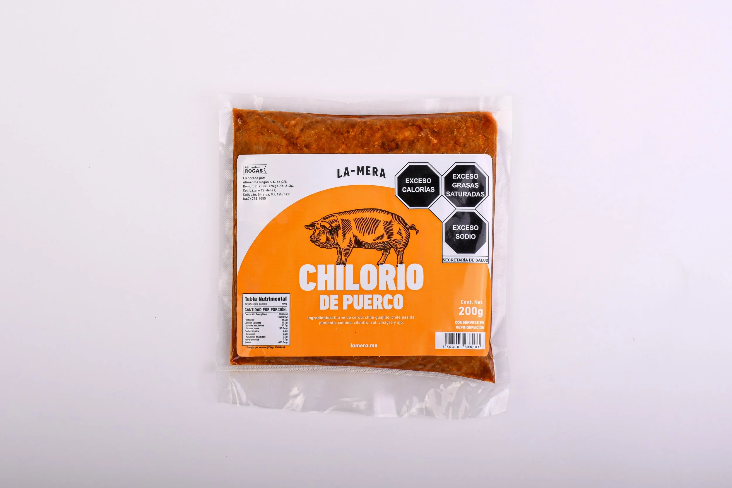 Chilorio de Puerco: Puerco dorado lentamente con nuestra receta tradicional de chiles y especias, hasta quedar suave, jugoso y lleno de sabor. Ideal para tacos, burritos, quesadillas o simplemente acompañado de frijoles y tortillas. En presentaciones