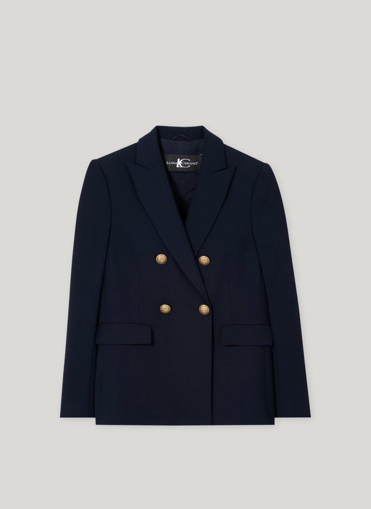 Luisa Cerano Zweireihiger Blazer Dunkelblau-1.jpeg