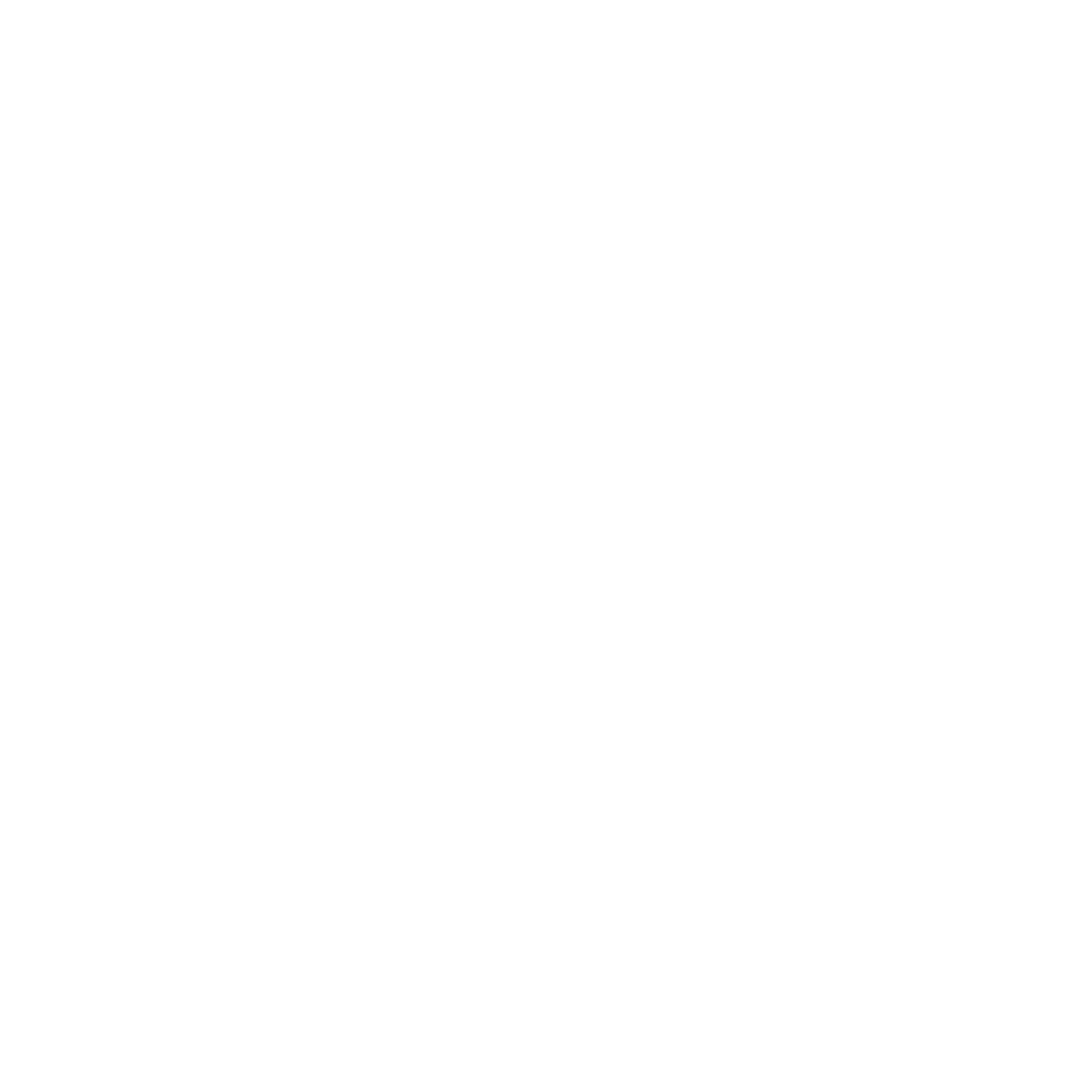 White line drawing of a lightbulb with a leaf inside and lines radiating outward on a black background