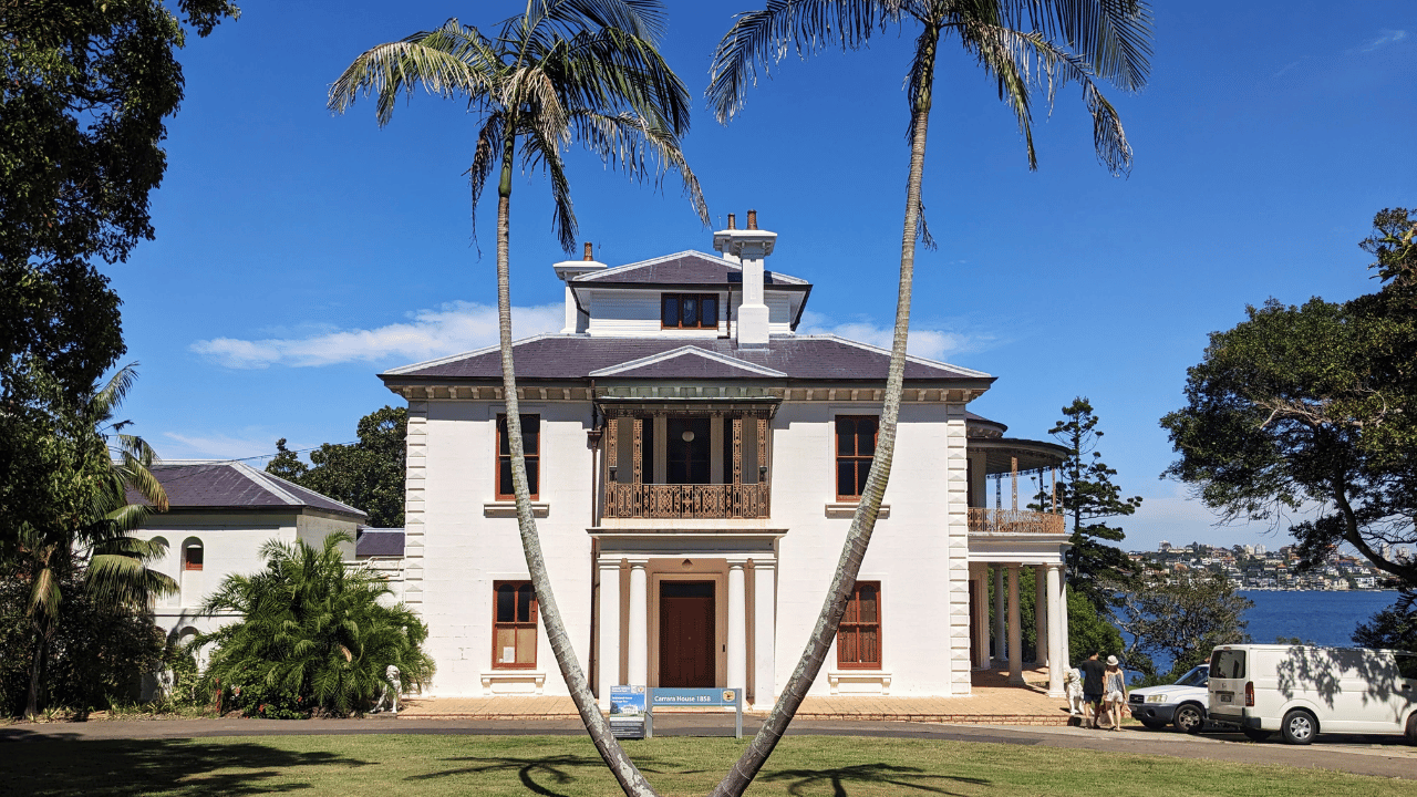 The front facade of Carrara House Vaucluse.