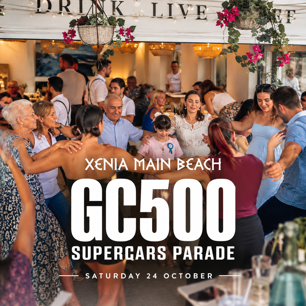 GC500 Supercars Parade at Xenia Main Beach