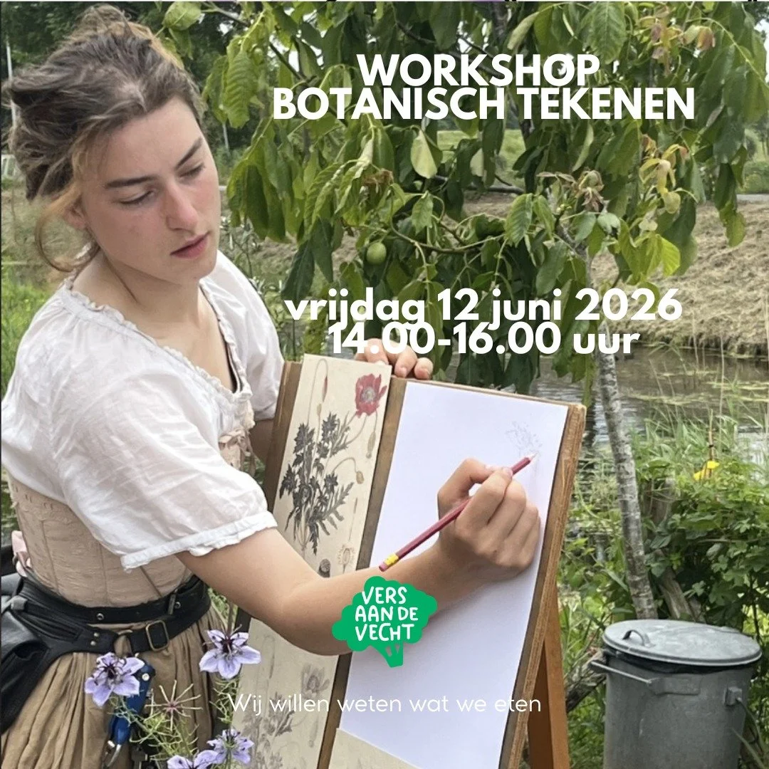 Workshop botanisch tekenen met kunstdocent Tonny Kwint.
@tonnykwint 

Pluk een mooie bloem of plant van de tuin van Vers aan de Vecht en teken deze van top tot teen. Je mag er ook een voorbij vliegende insect naar keuze aan toevoegen, om zo de botani