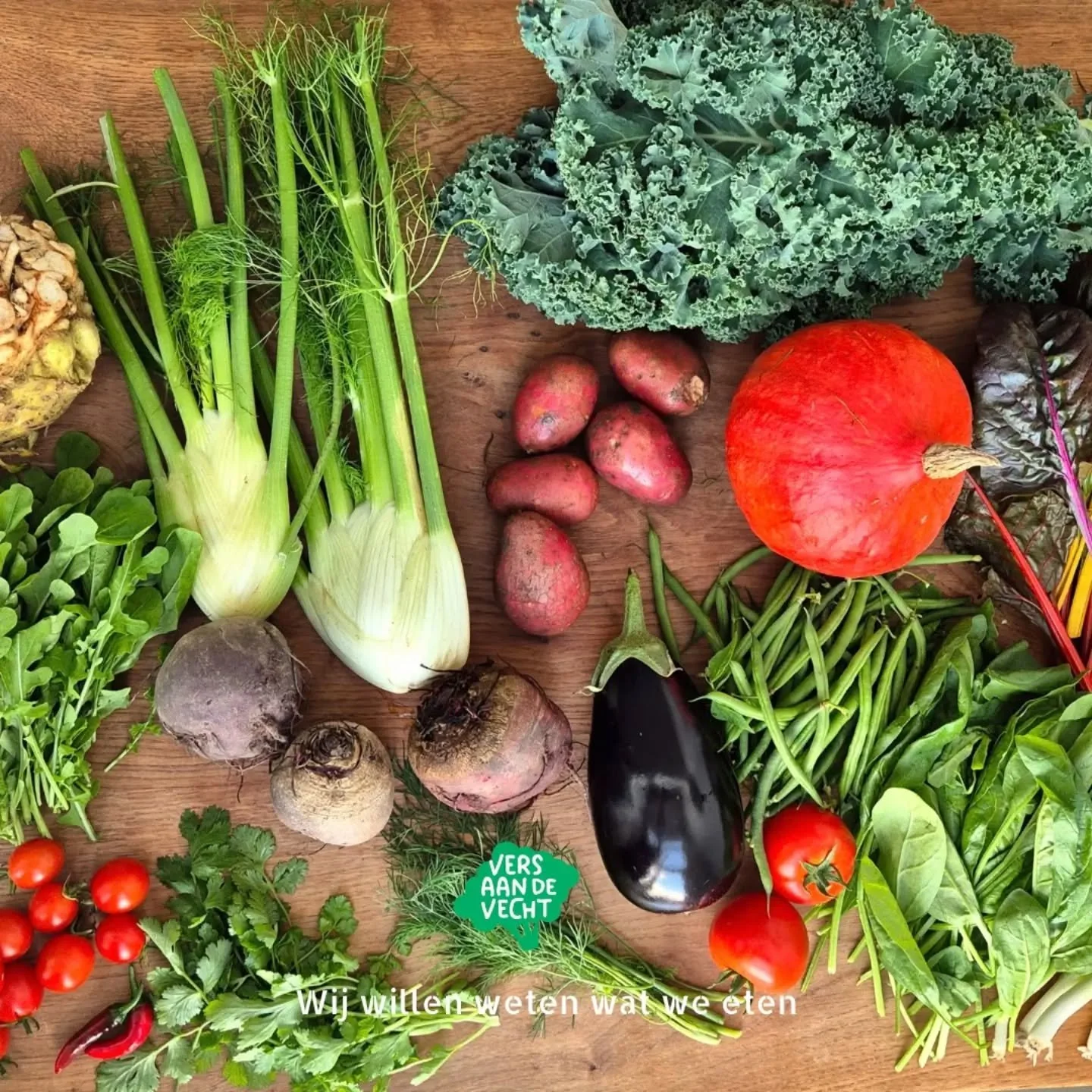 &bull; Oogstkrat week 40 &bull;

Wat zat er deze week in het oogstkrat?

Rode biet
Aardappels
Venkel
Snijbiet
Tomaten
Sperziebonen
Kerstomaten
Knolselderij
Koriander
Dille
Soyabonen
Pepers
Rucola
Raapstelen
Spinazie
Boerenkool

Kruiden naar smaak
Tij