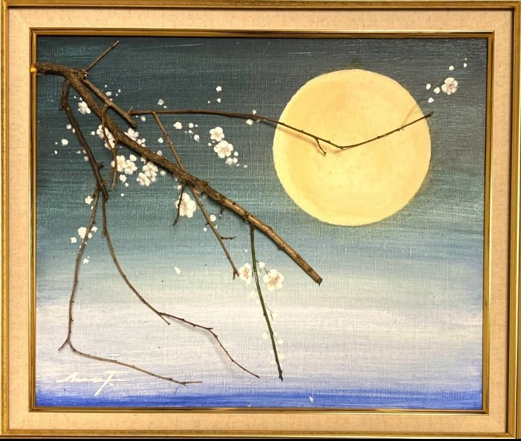 Night with a plum moon