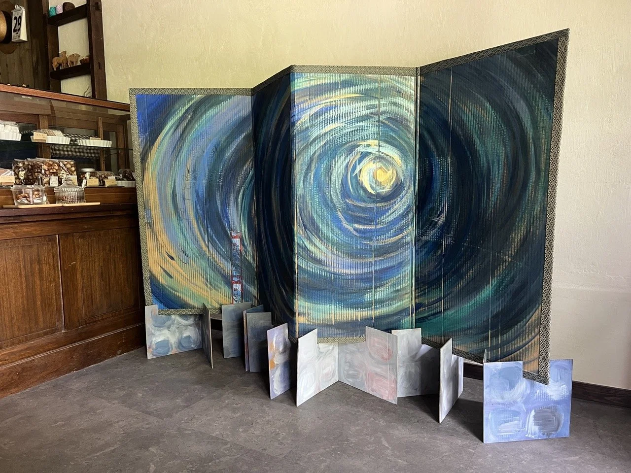 Nisiki-goi / Byobu (back side)  TOKUDA TOMOKO